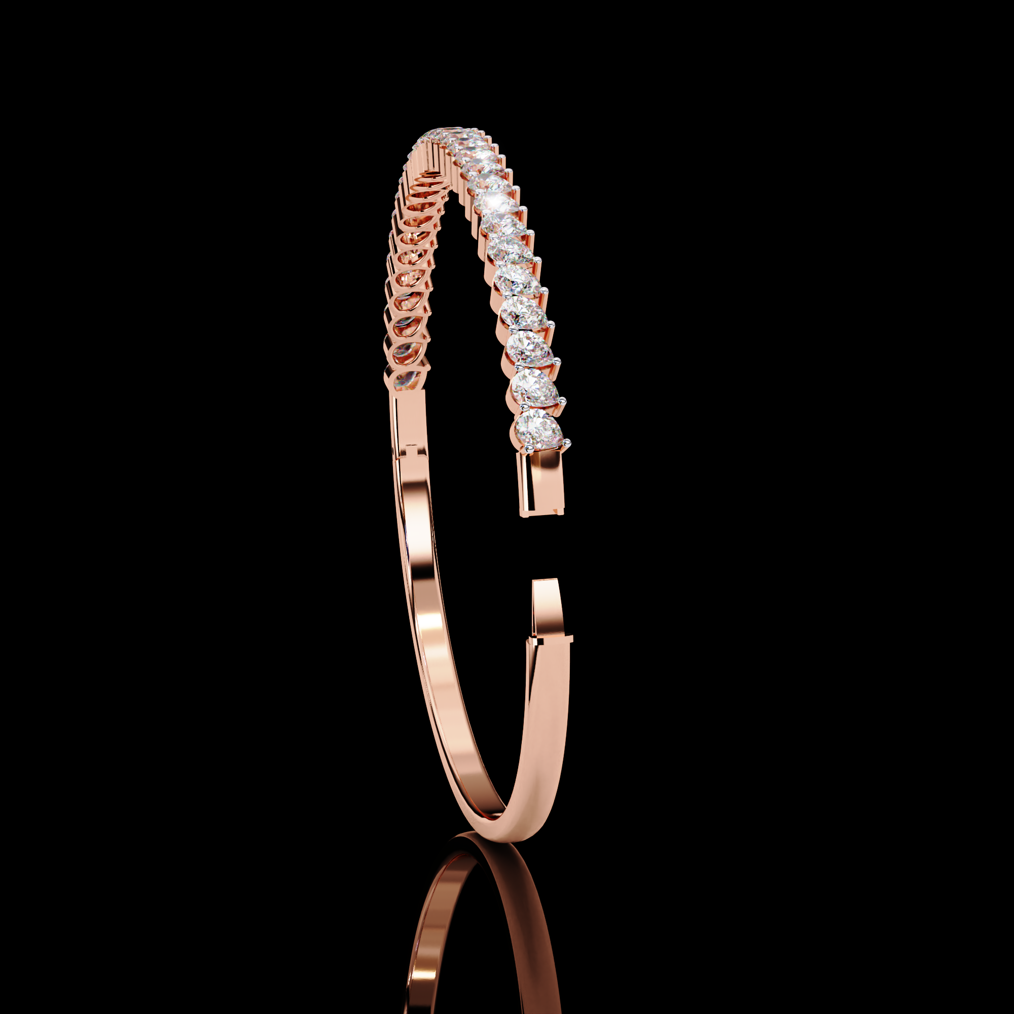 Pear Diamond Bracelet