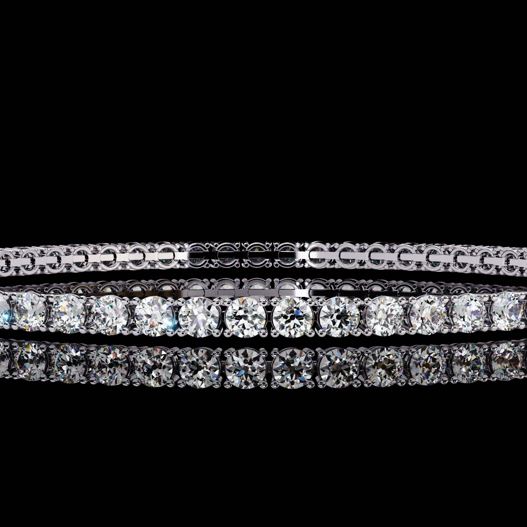Round Tennis Diamond Bracelet