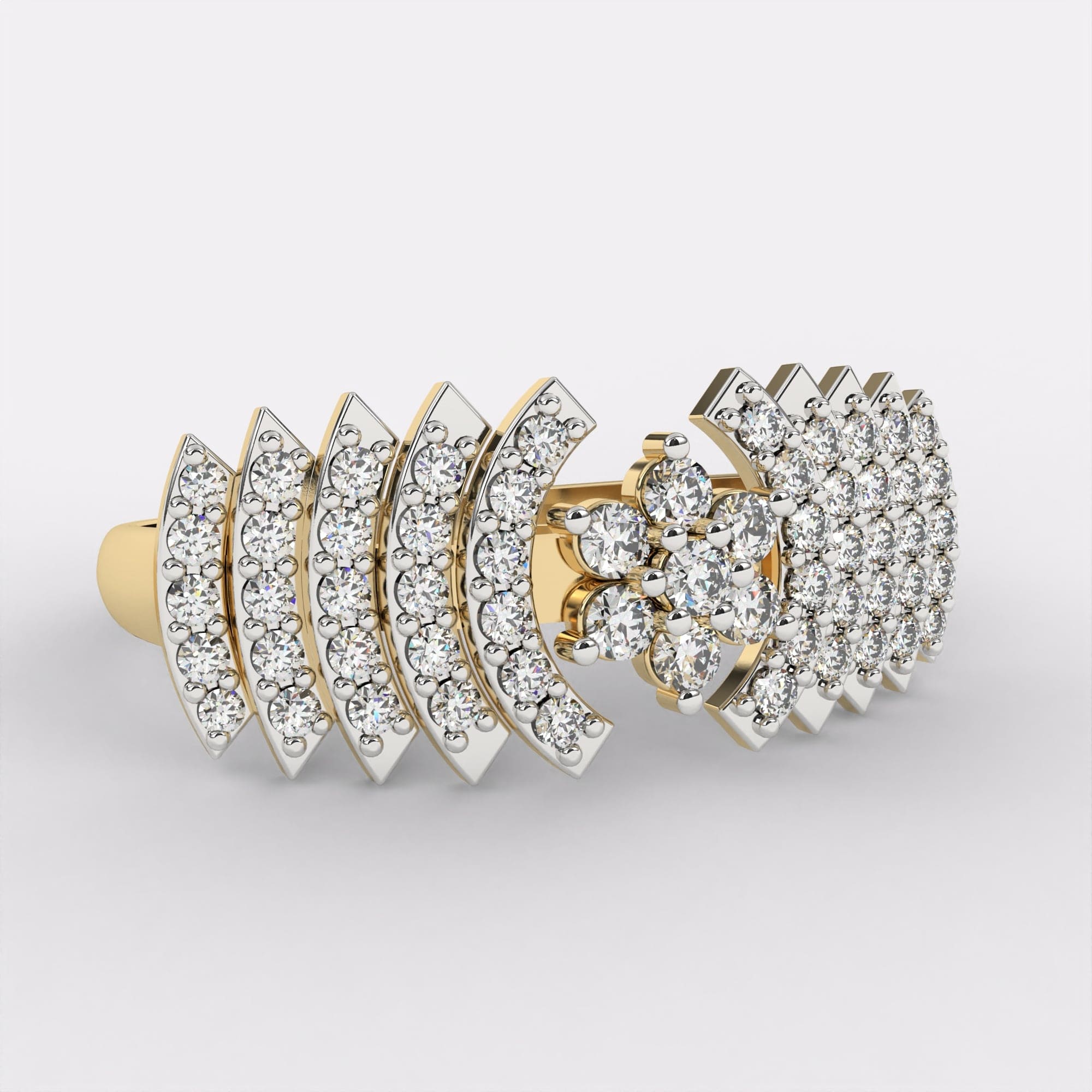 Diamond Cascade Ring