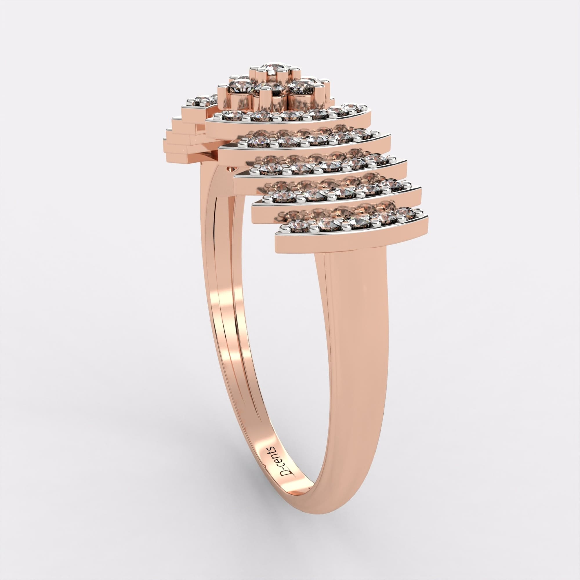Diamond Cascade Ring