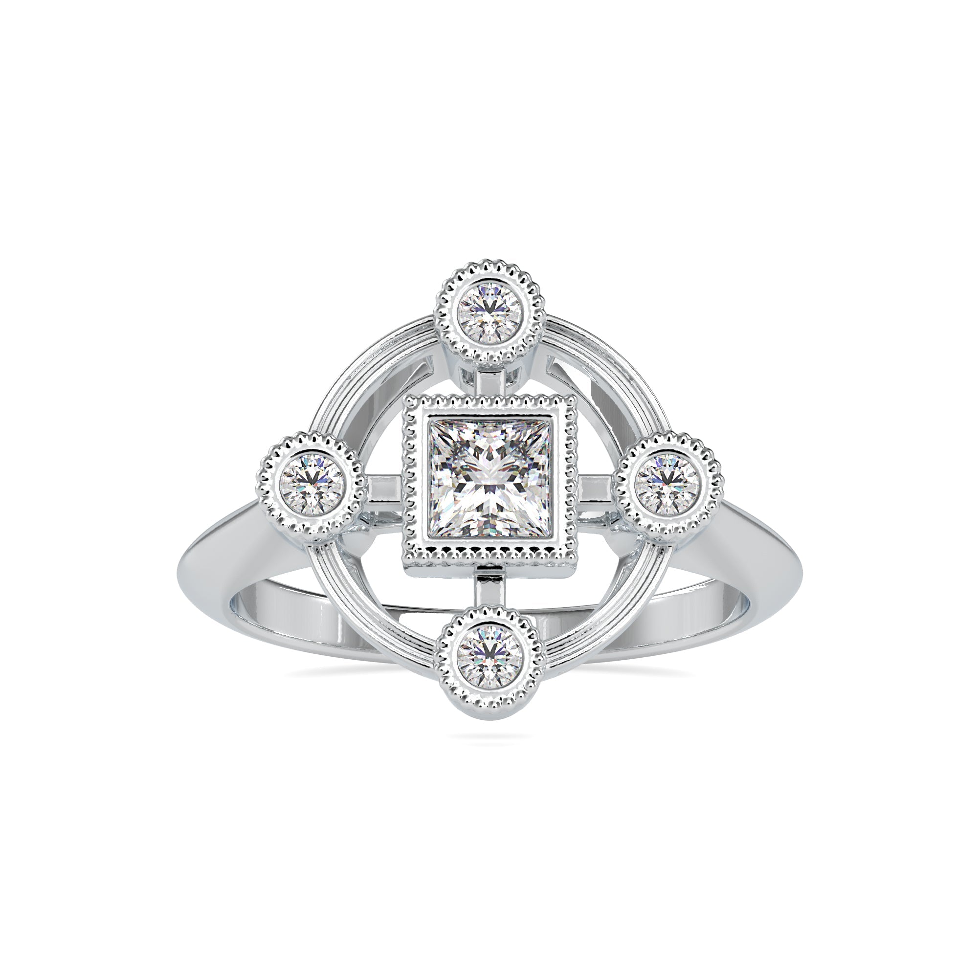 Beautiful Daisy Diamond Ring 4