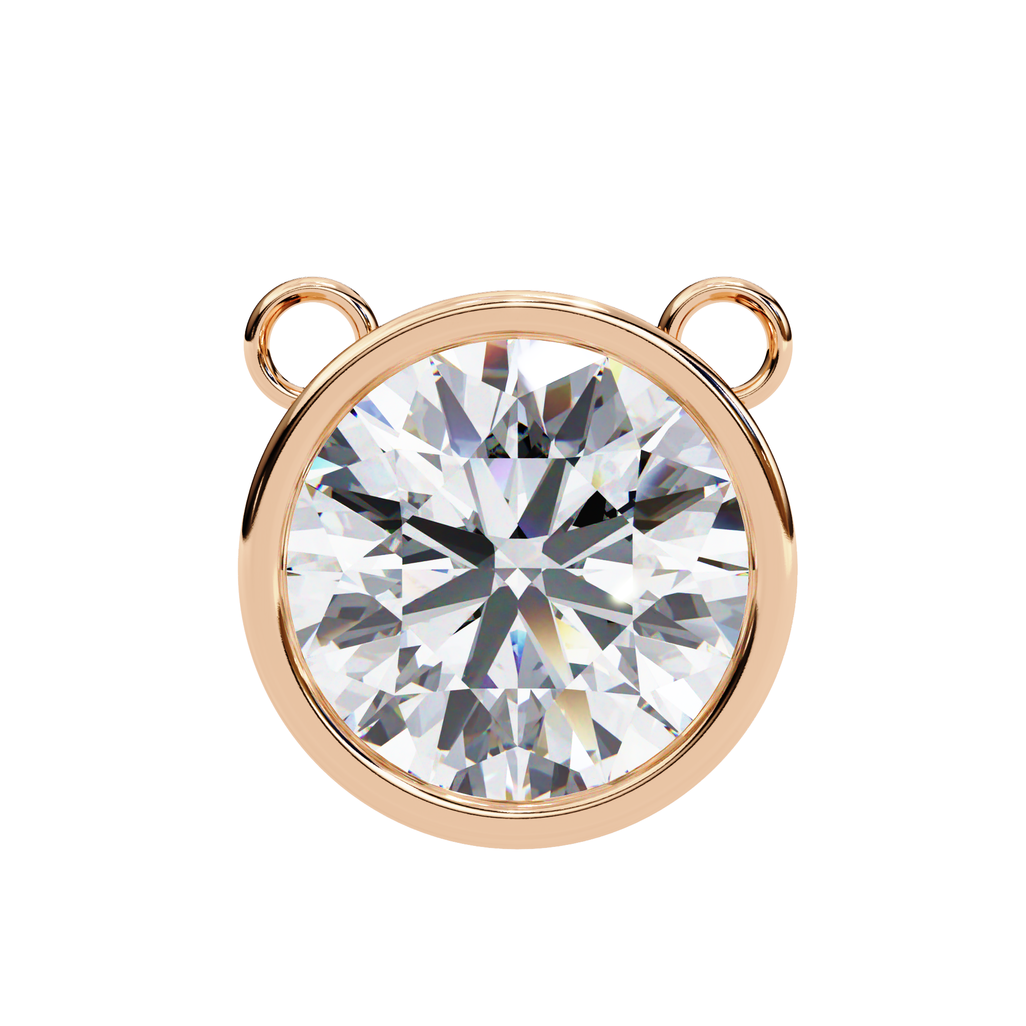 Bezel Round Diamond pendant