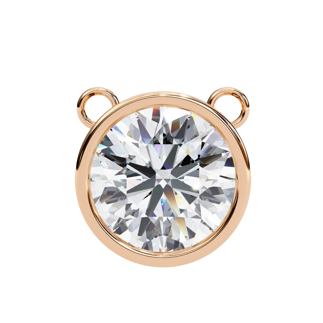 Bezel Round Diamond pendant