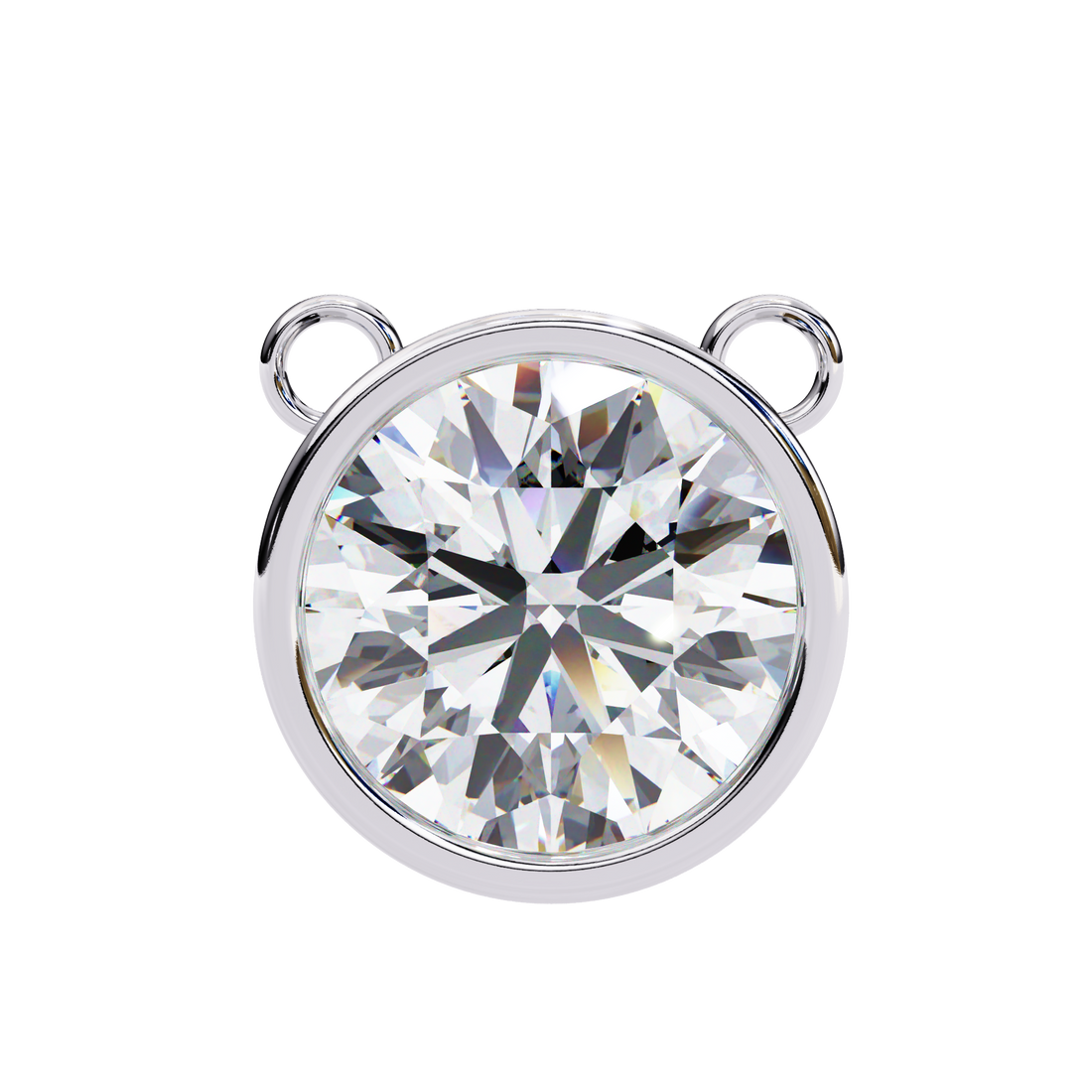 Bezel Round Diamond pendant