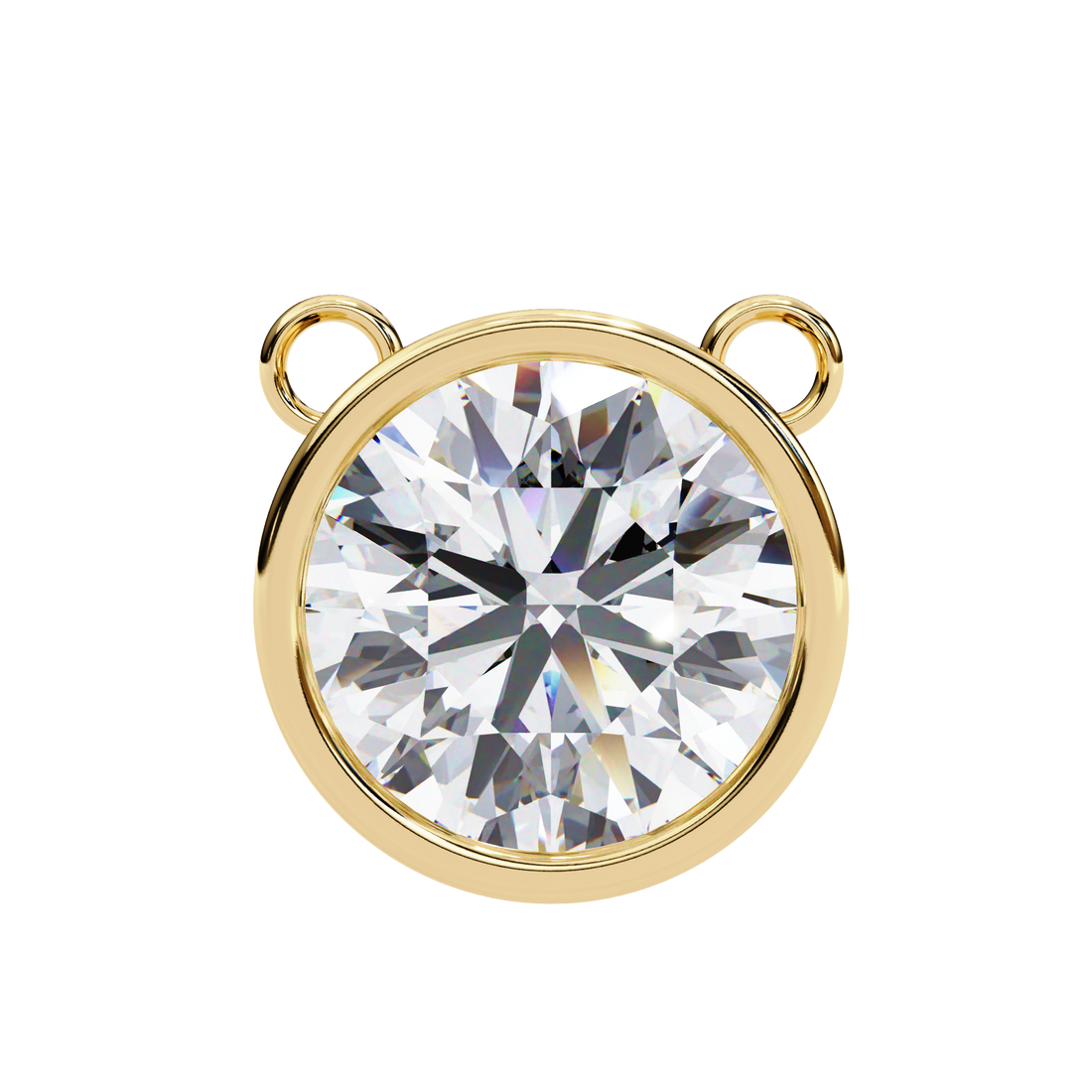 Bezel Round Diamond pendant