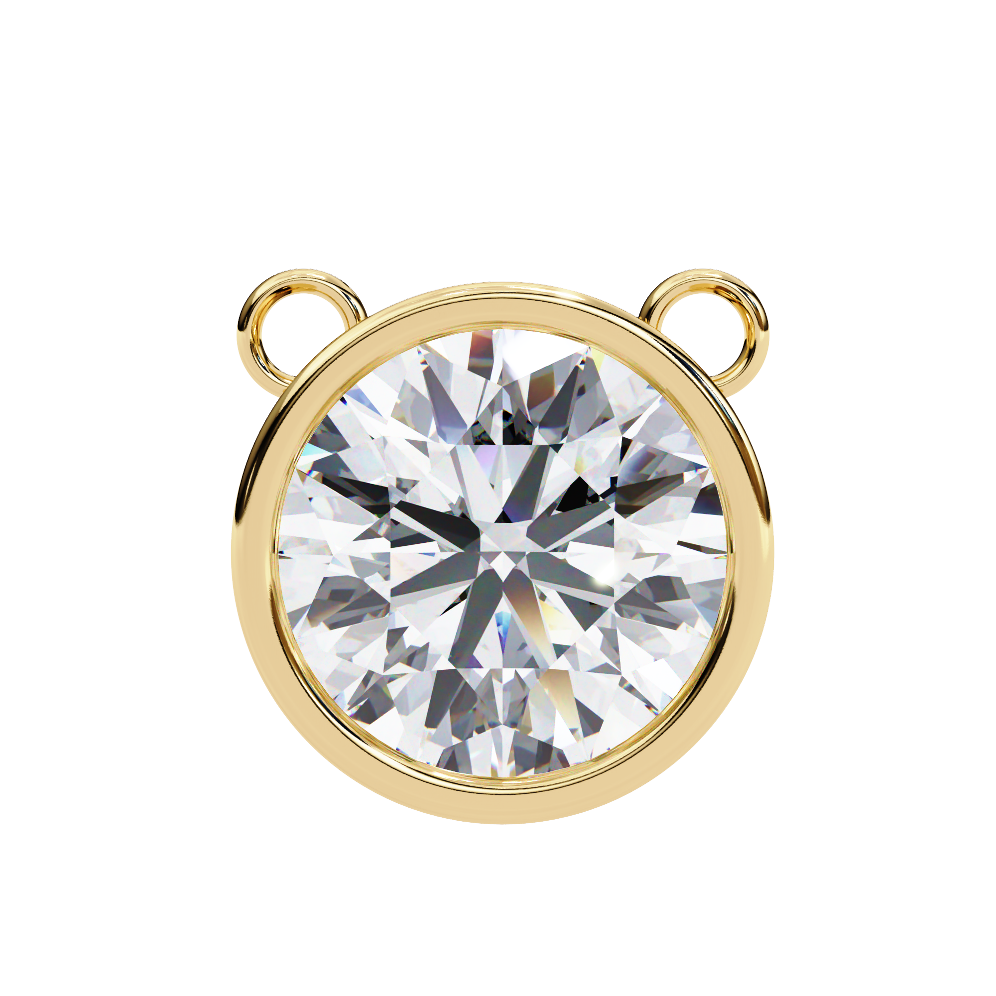 Bezel Round Diamond pendant