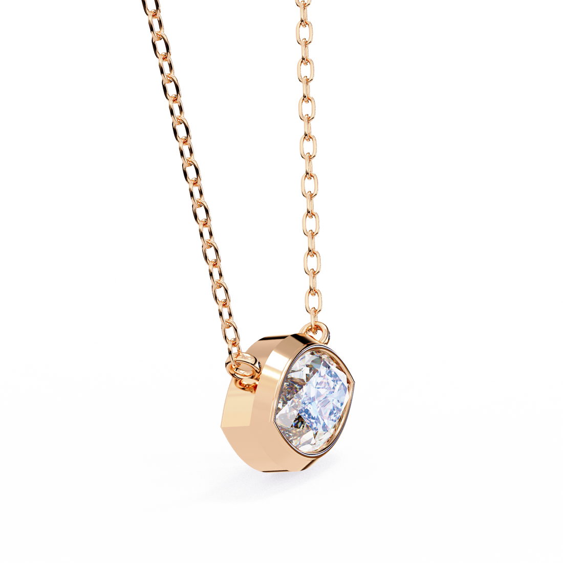 Bezel marquise Diamond pendant