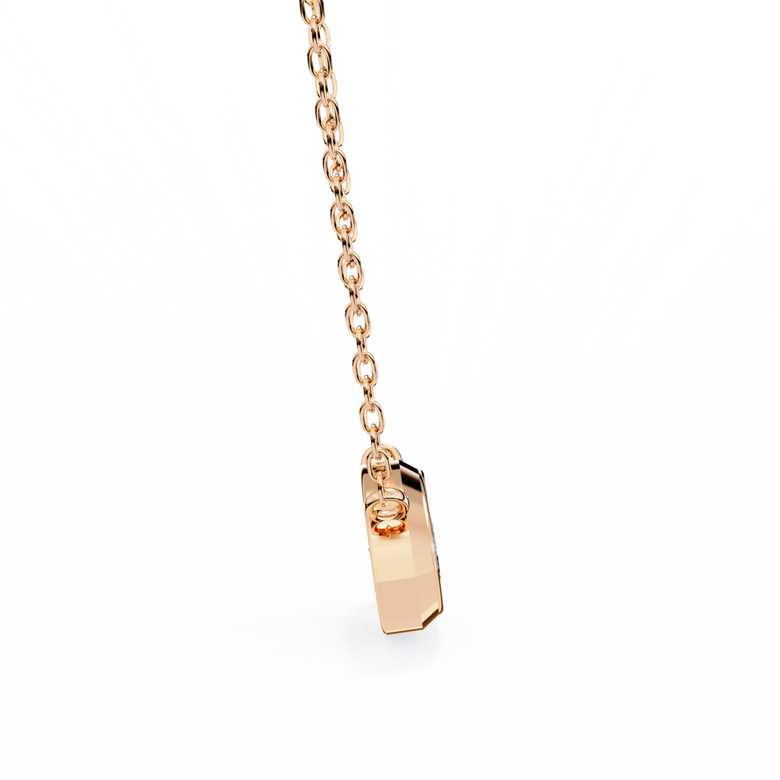 Bezel marquise Diamond pendant