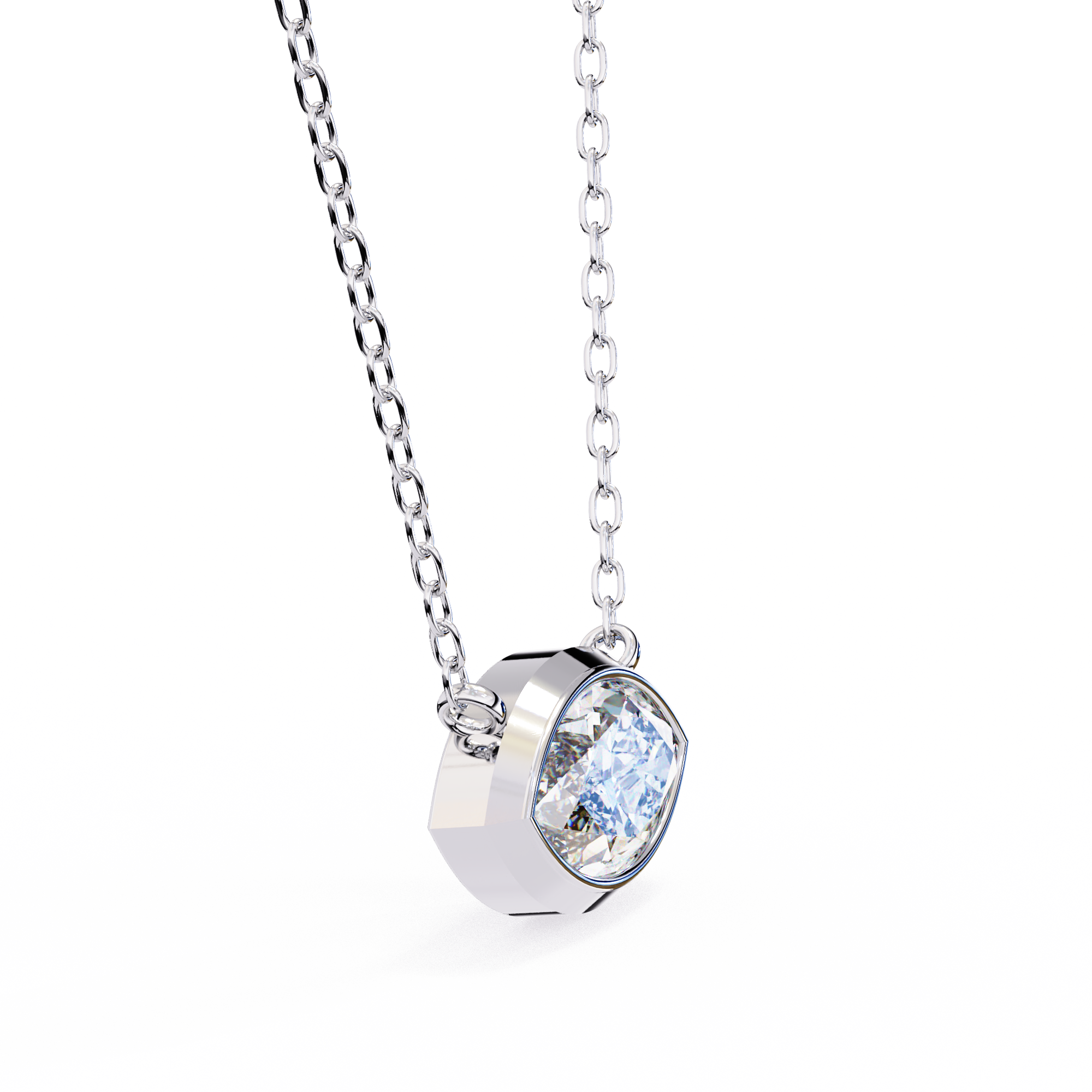 Bezel marquise Diamond pendant