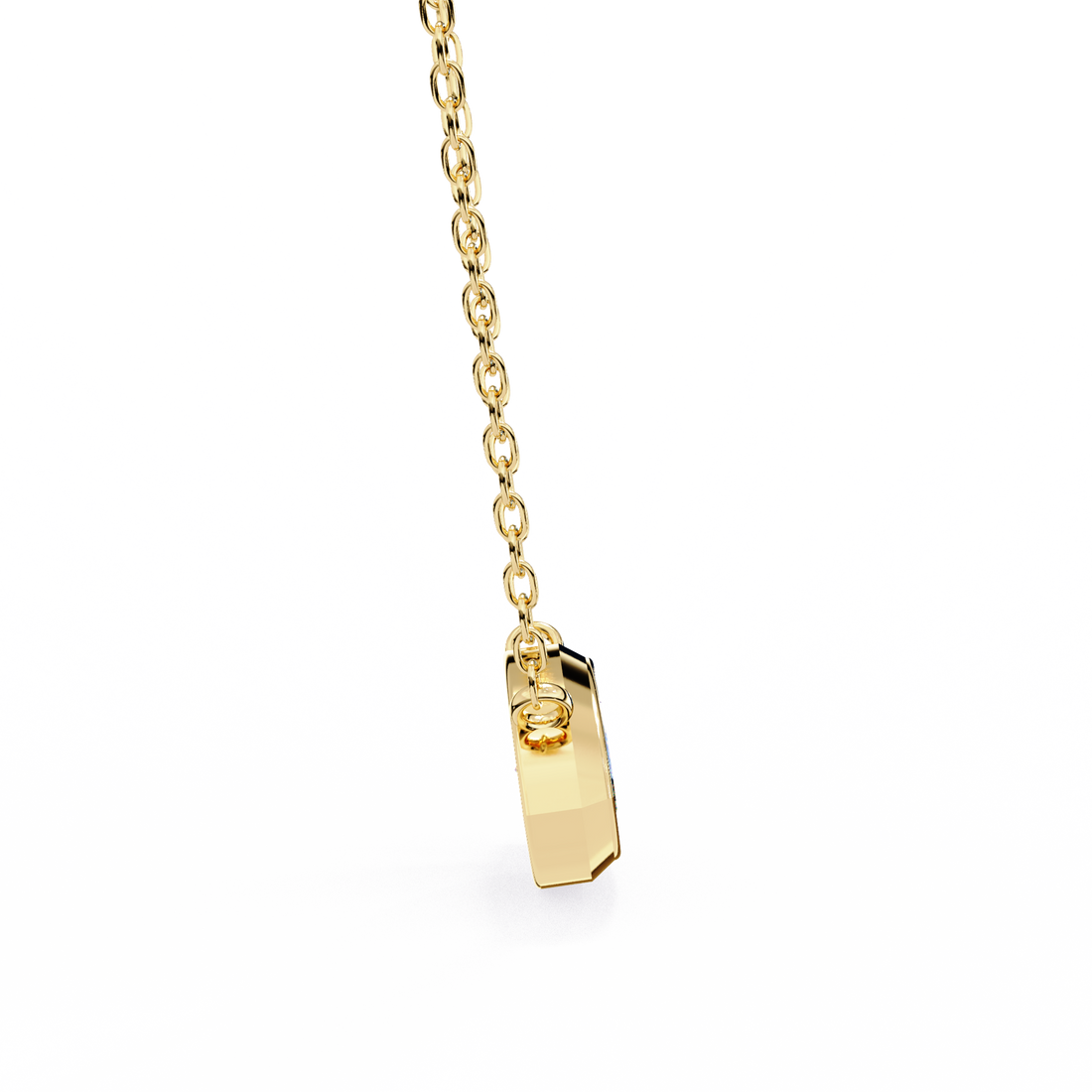 Bezel marquise Diamond pendant