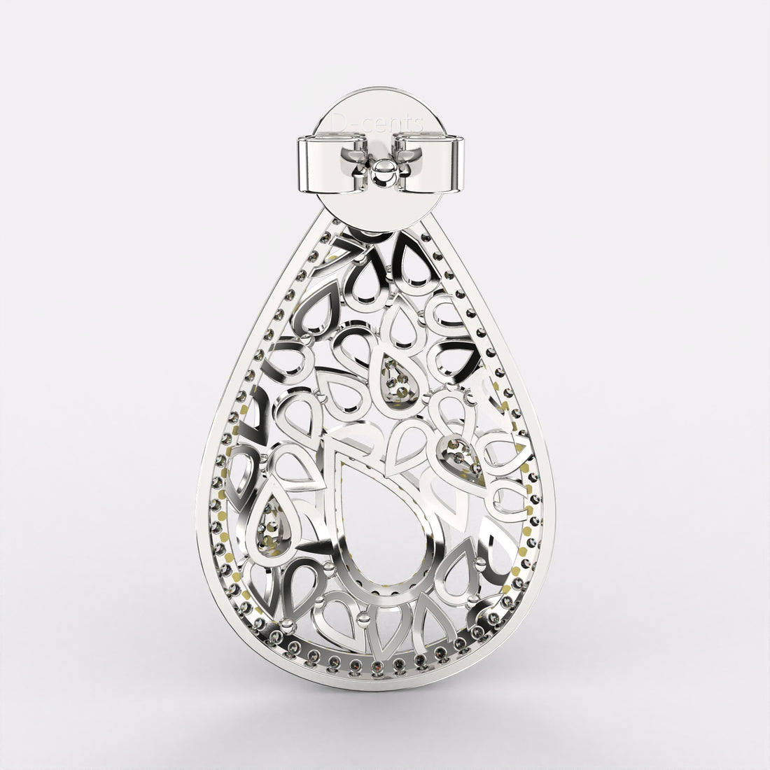 Blissful Drop Diamond Earrings in 925 Silver