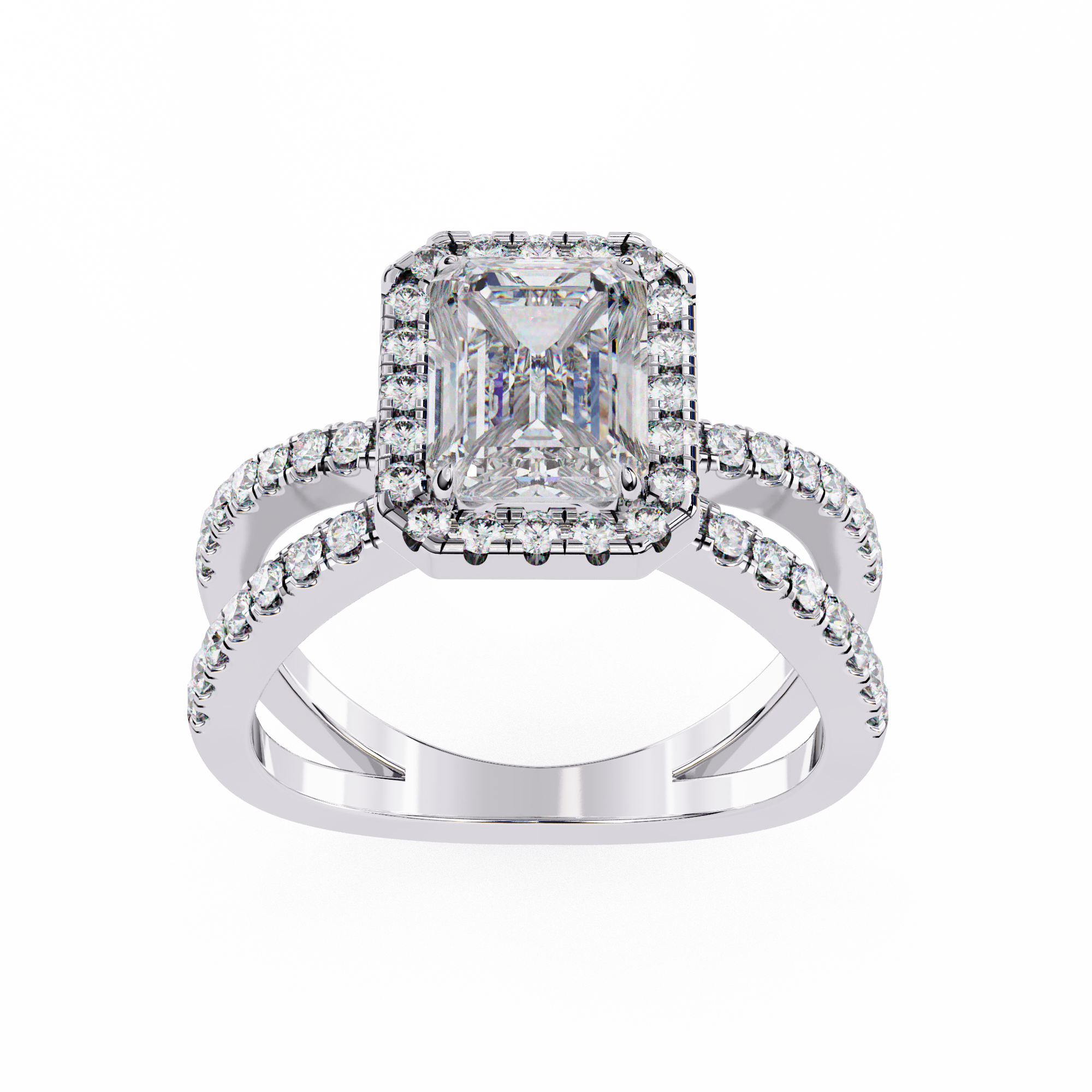 Bloom Belle Emerald Cut Diamond Ring10