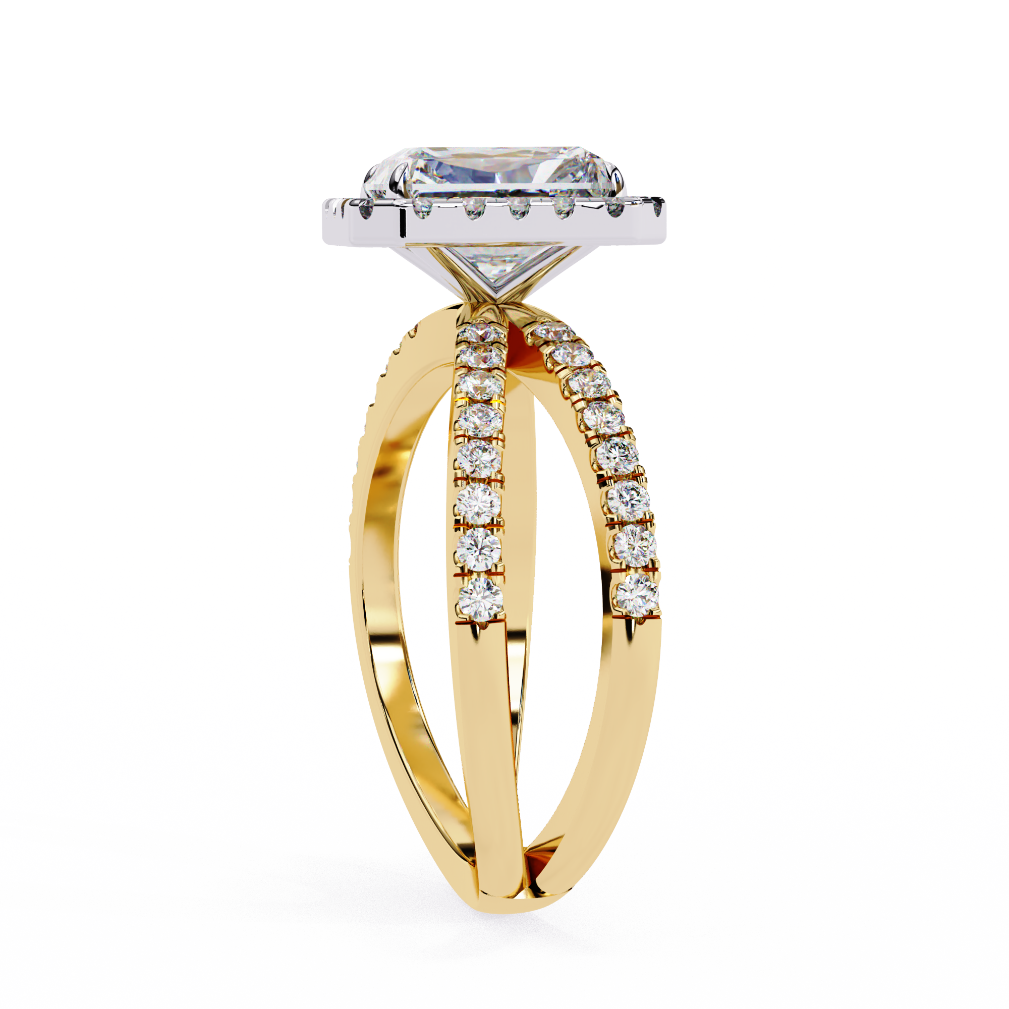 Bloom Belle Emerald Cut Diamond Ring3