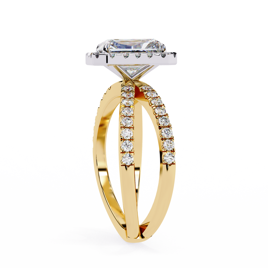 Bloom Belle Emerald Cut Diamond Ring3