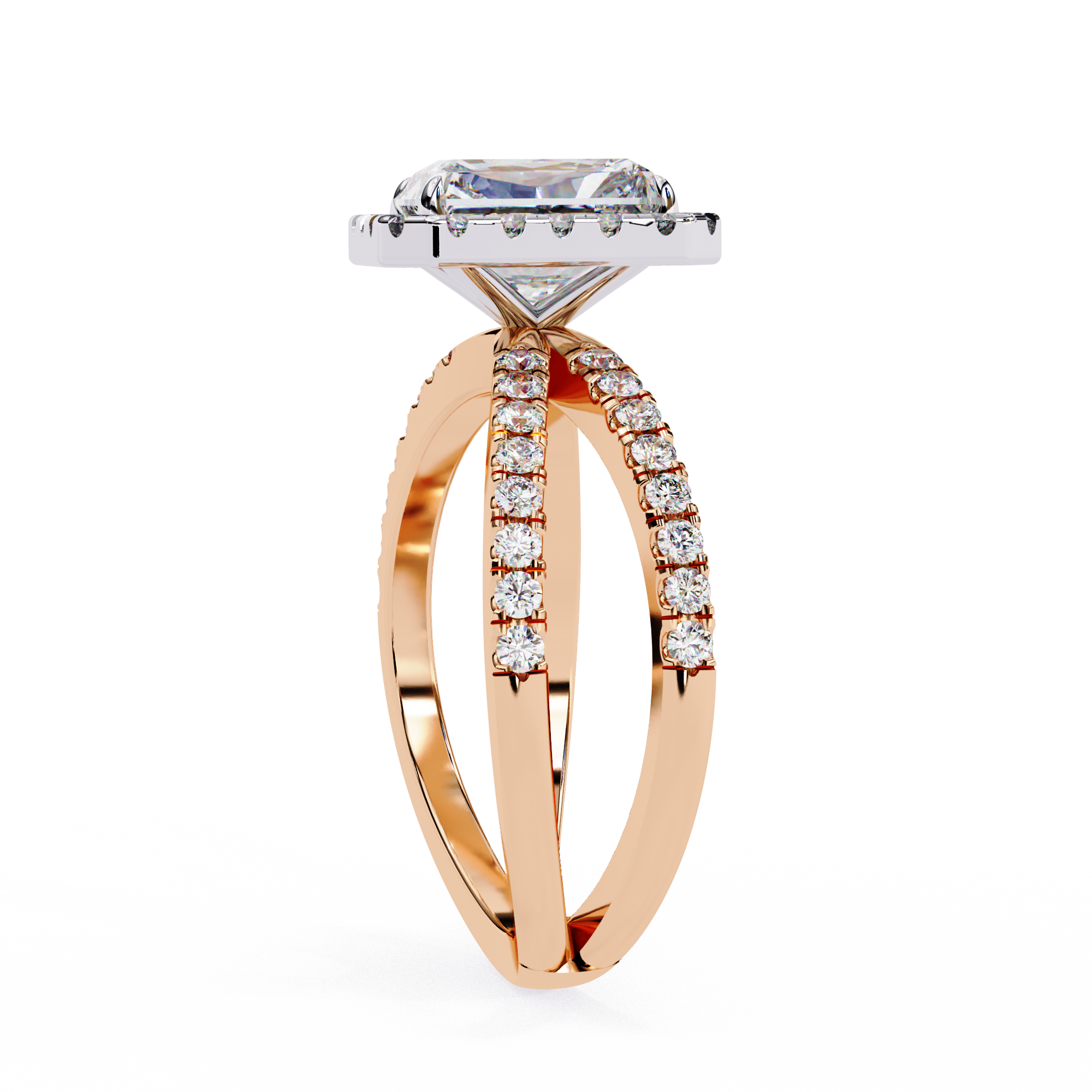 Bloom Belle Emerald Cut Diamond Ring7