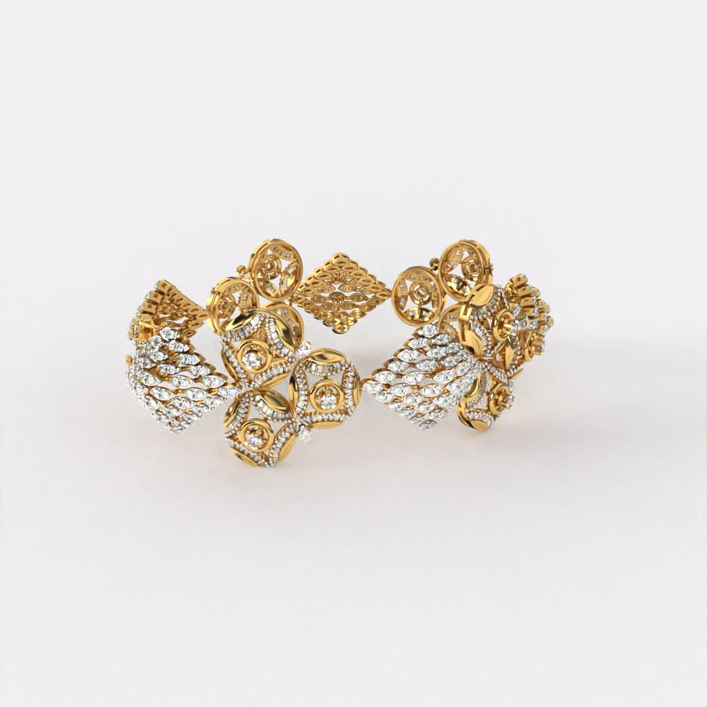 Blossom Cluster Diamond Bracelet
