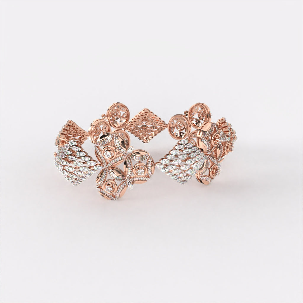 Blossom Cluster Diamond Bracelet