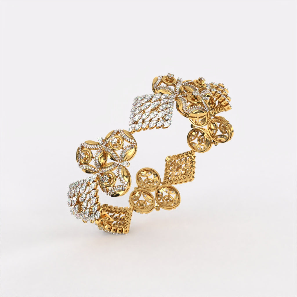 Blossom Cluster Diamond Bracelet