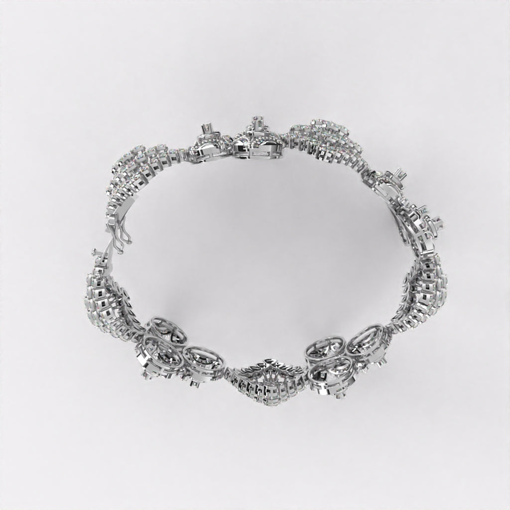 Blossom Cluster Diamond Bracelet