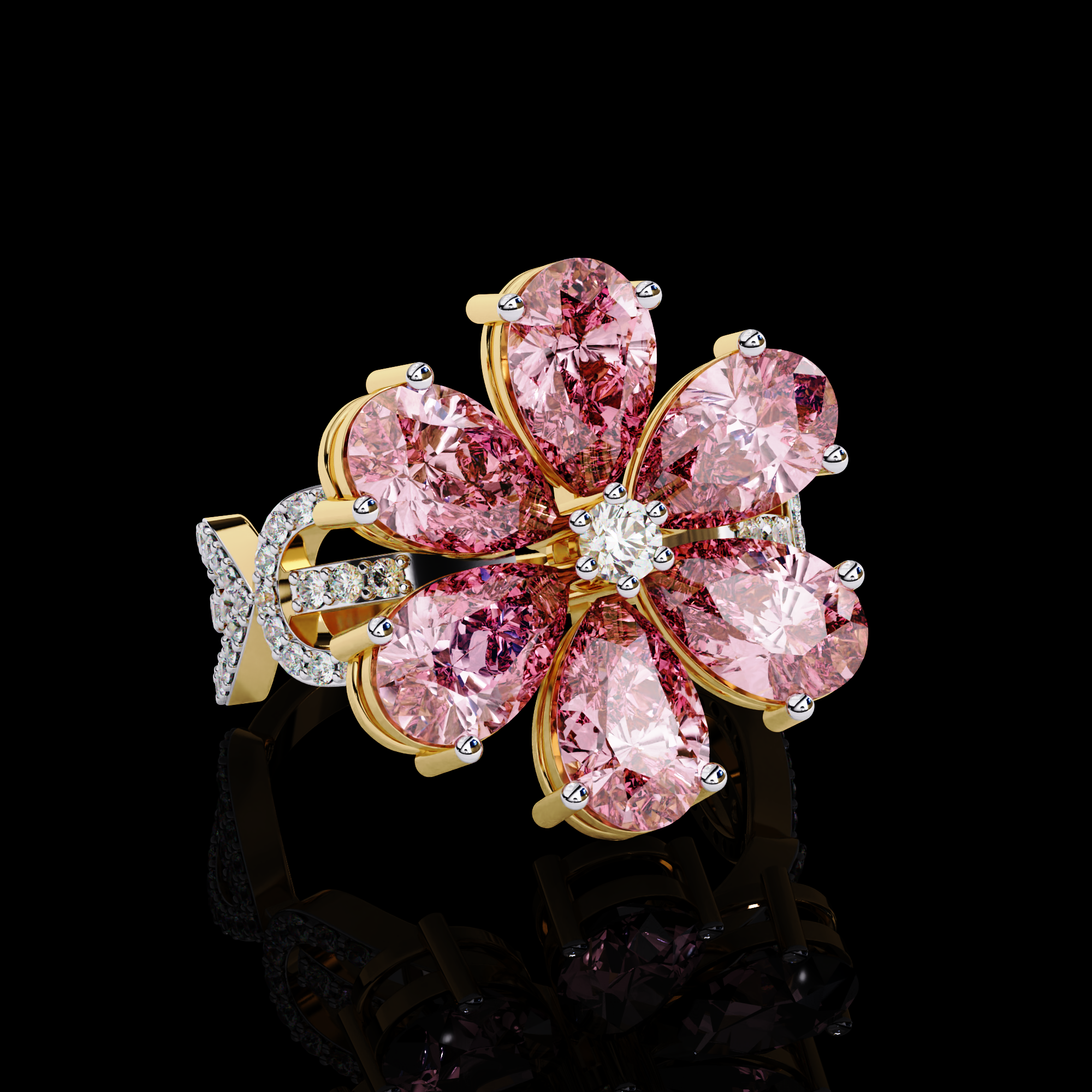Blossom Pink Diamond Ring7