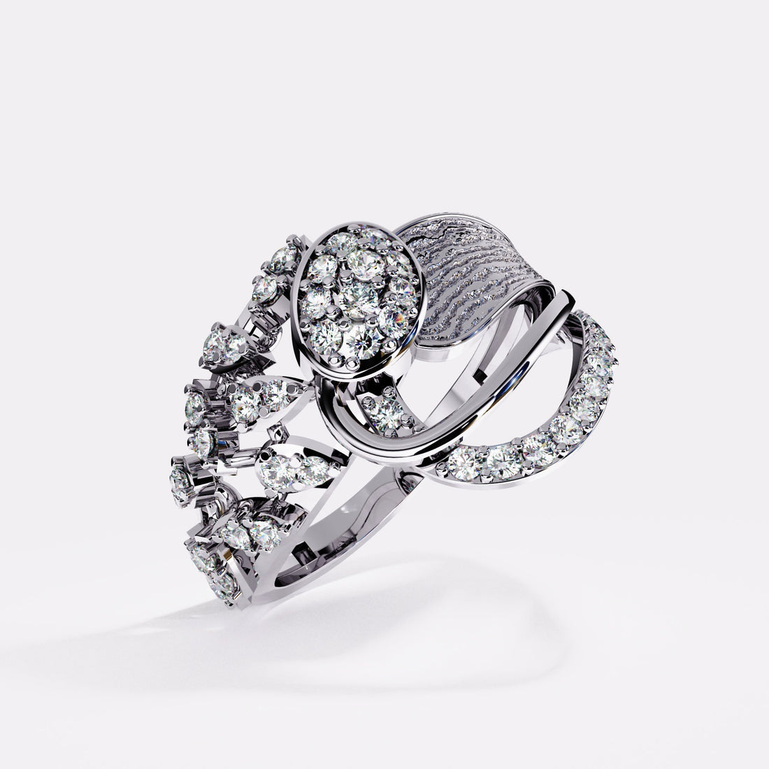 Blushing gold Diamond Ring