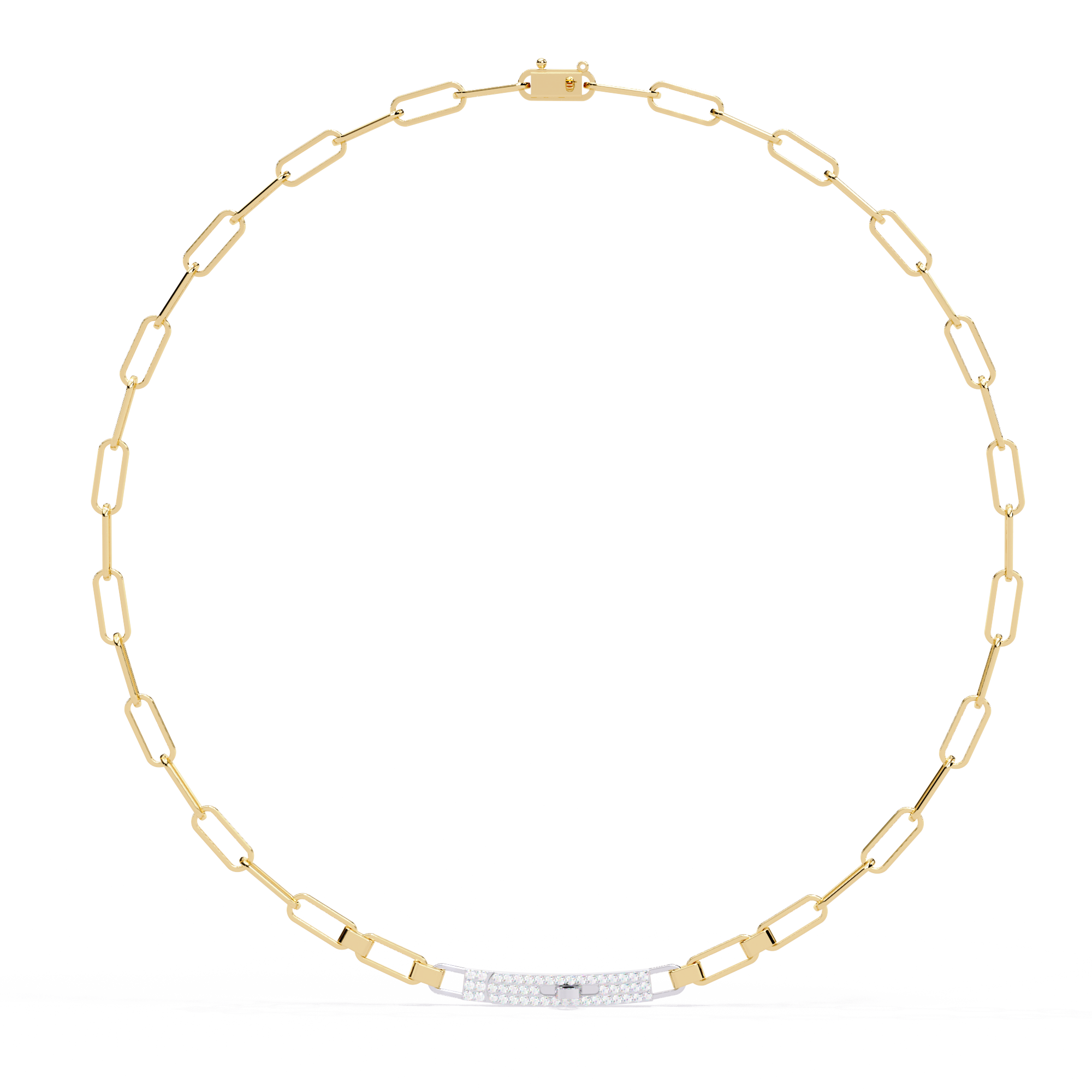 Bold Modern Lab Diamond Necklace