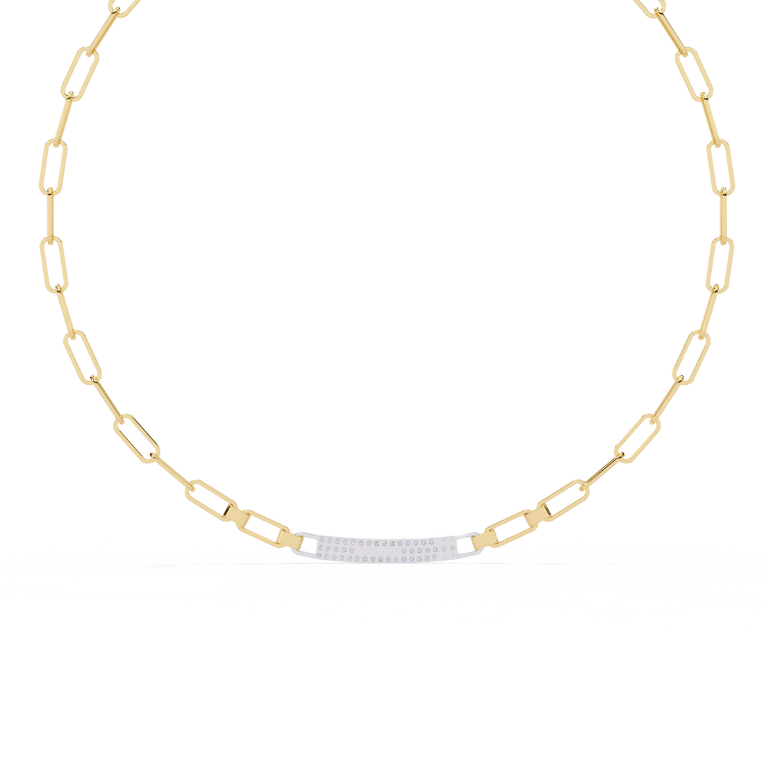 Bold Modern Lab Diamond Necklace