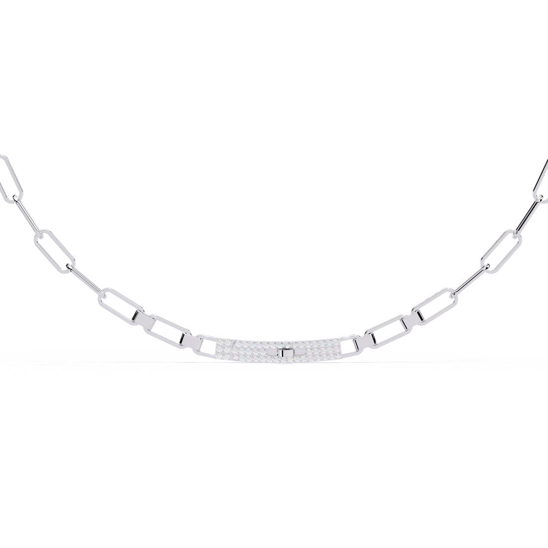 Bold Modern Lab Diamond Necklace