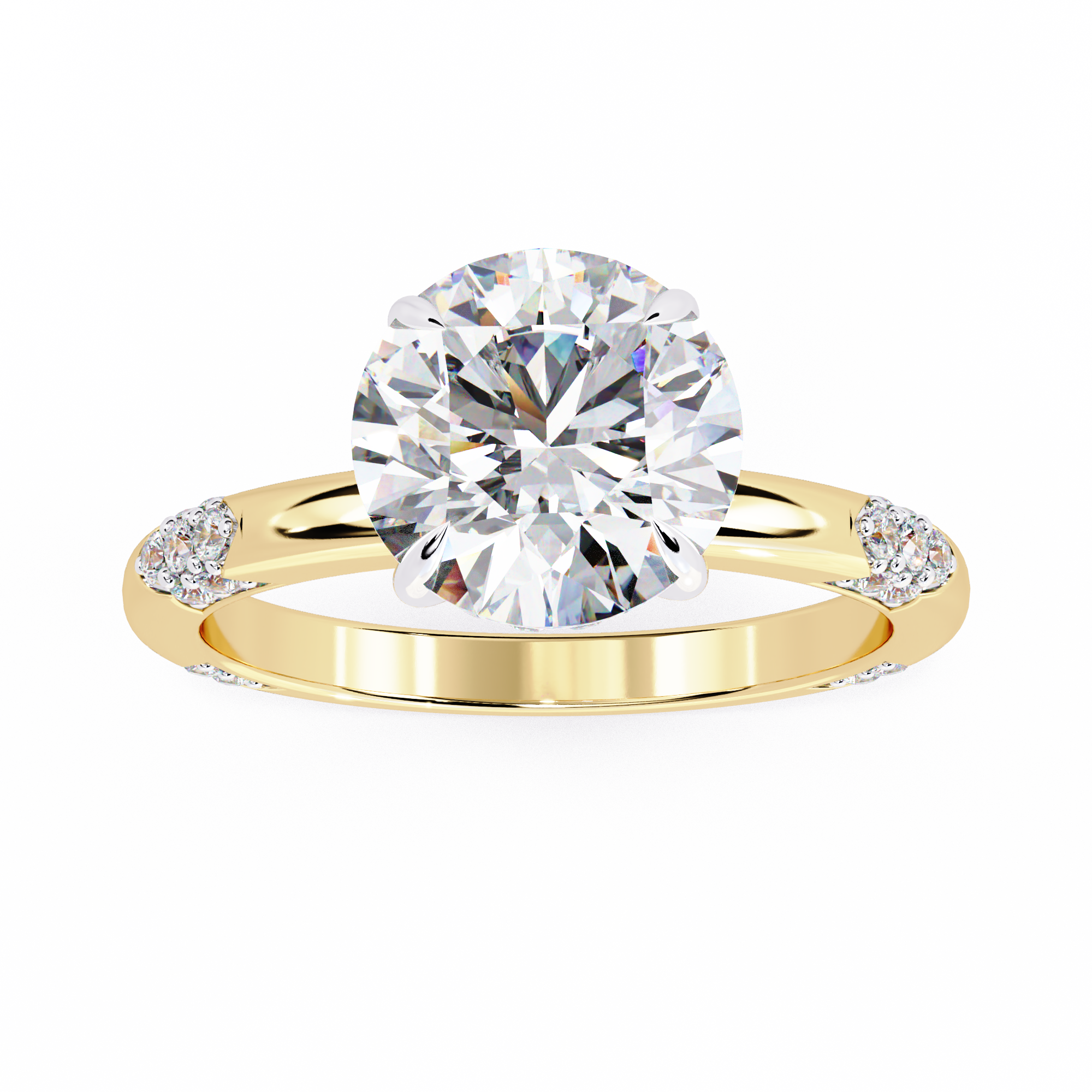 Brilliant Halo Cluster Diamond Ring 2