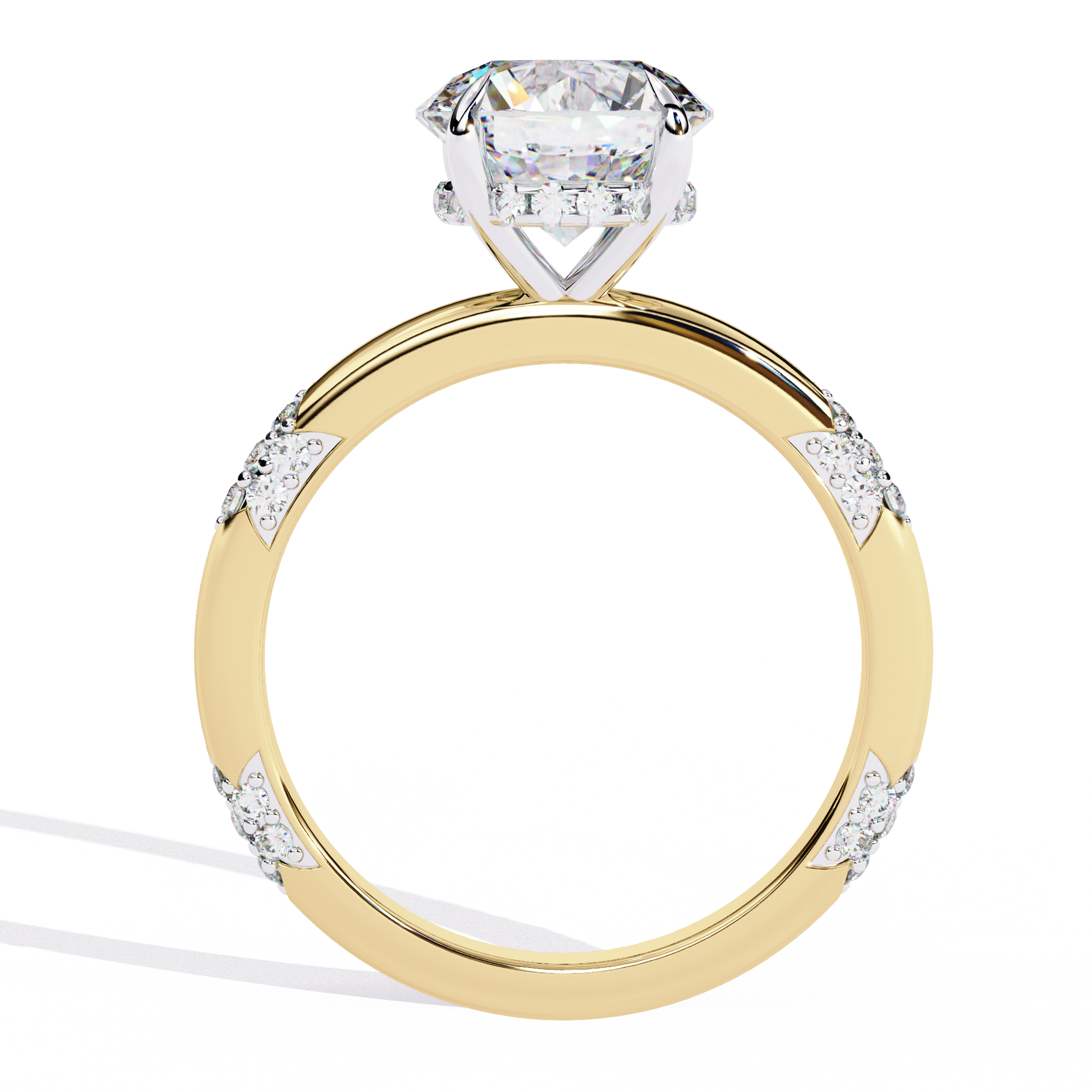 Brilliant Halo Cluster Diamond Ring 4