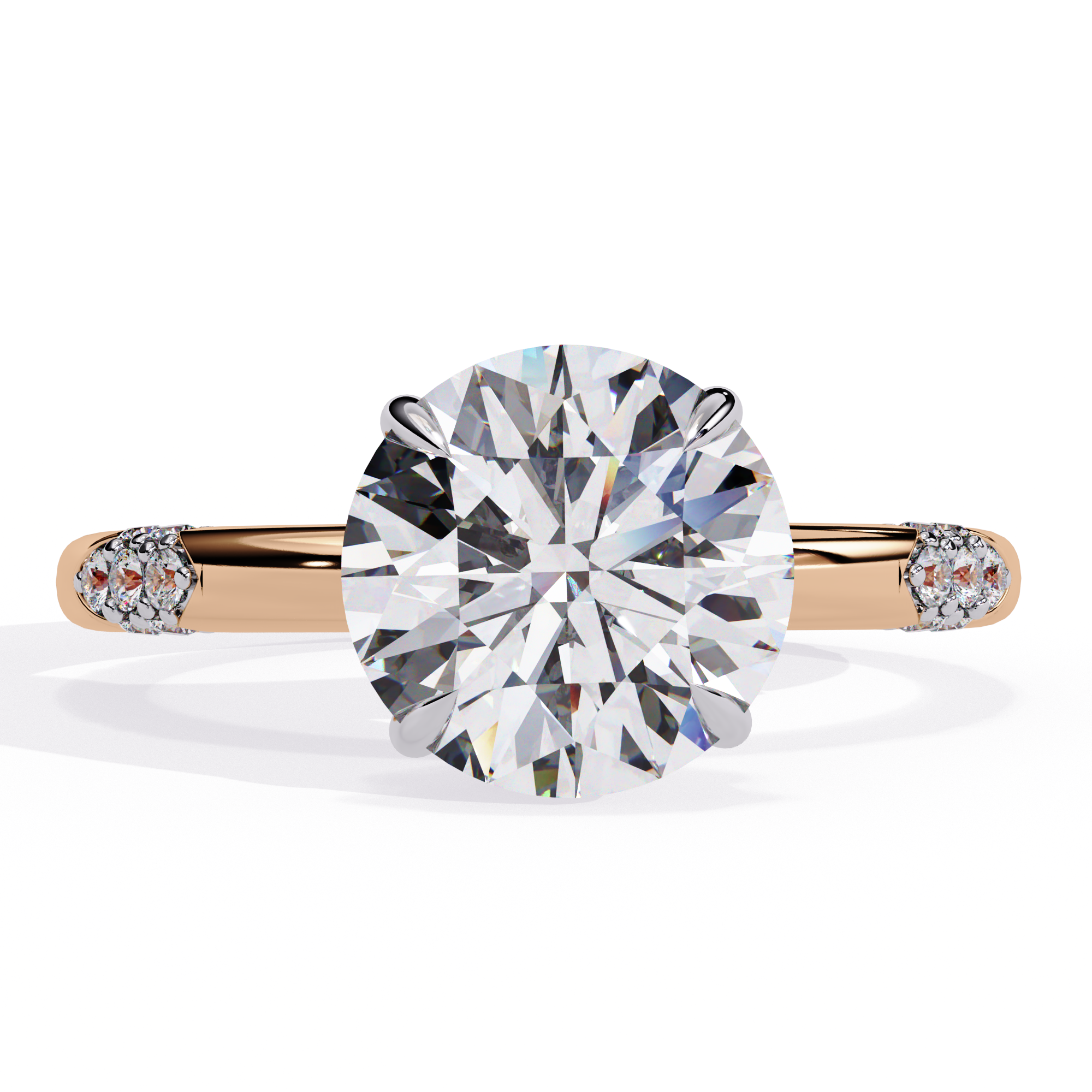 Brilliant Halo Cluster Diamond Ring 5