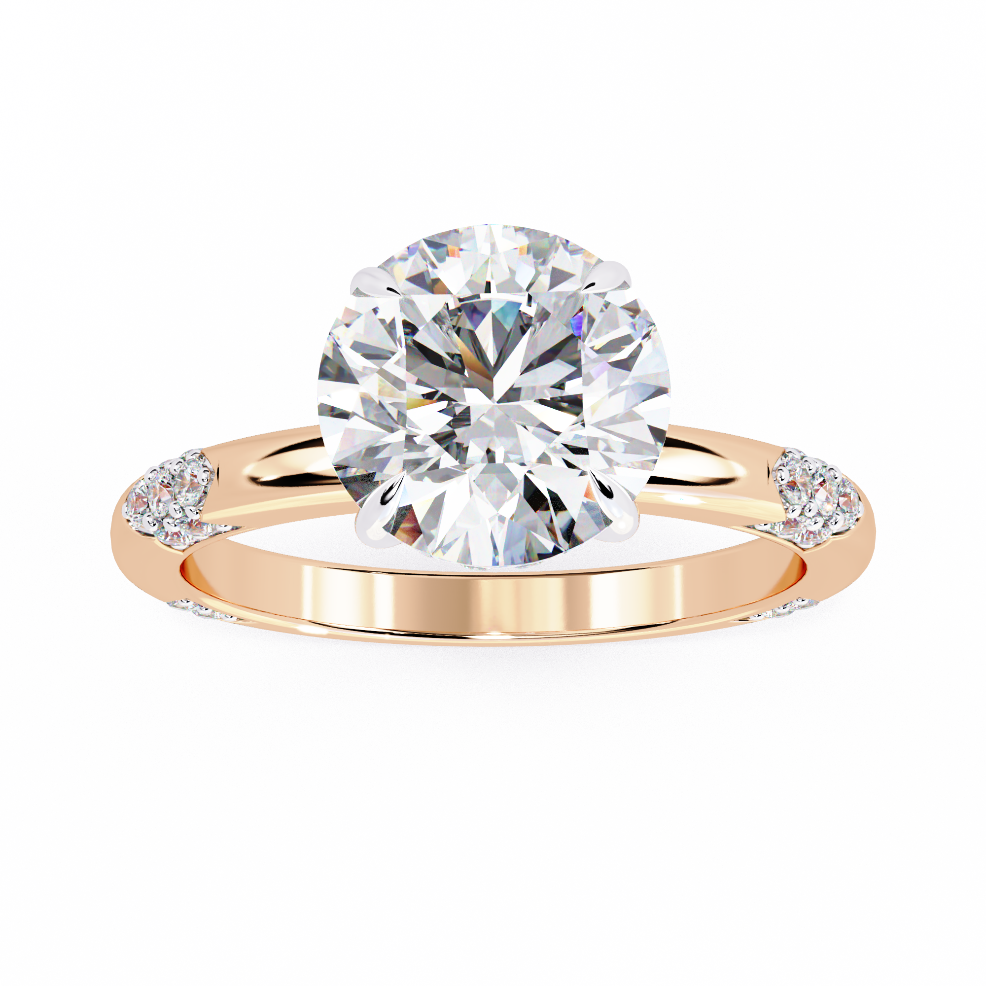 Brilliant Halo Cluster Diamond Ring 6