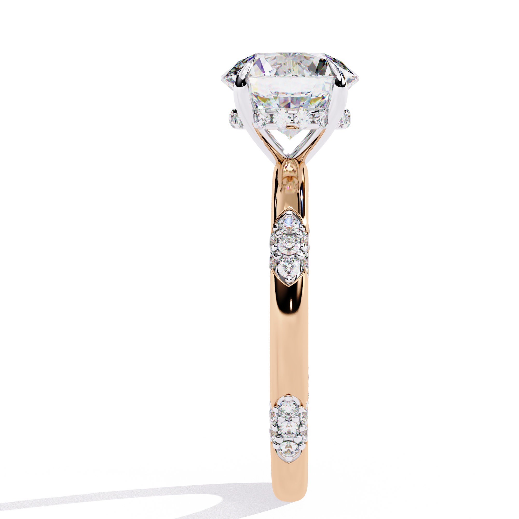 Brilliant Halo Cluster Diamond Ring 7