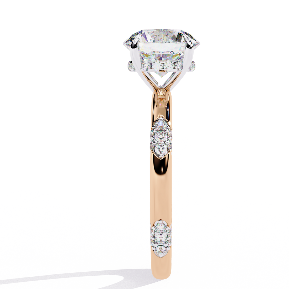 Brilliant Halo Cluster Diamond Ring 7