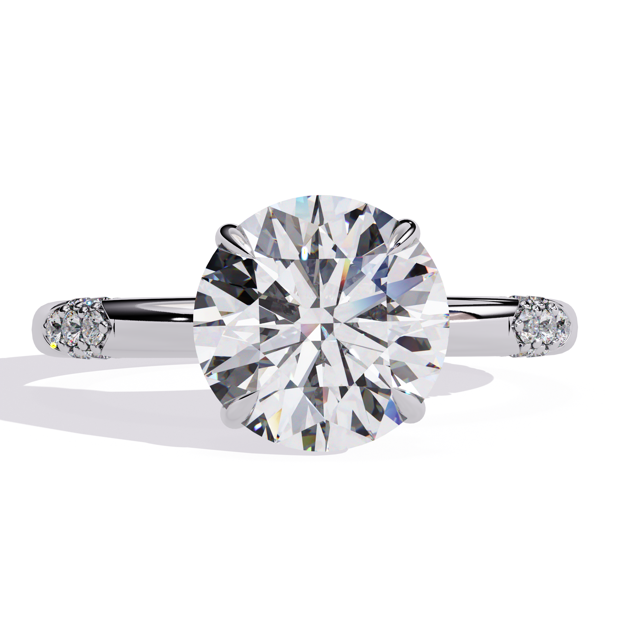 Brilliant Halo Cluster Diamond Ring 9