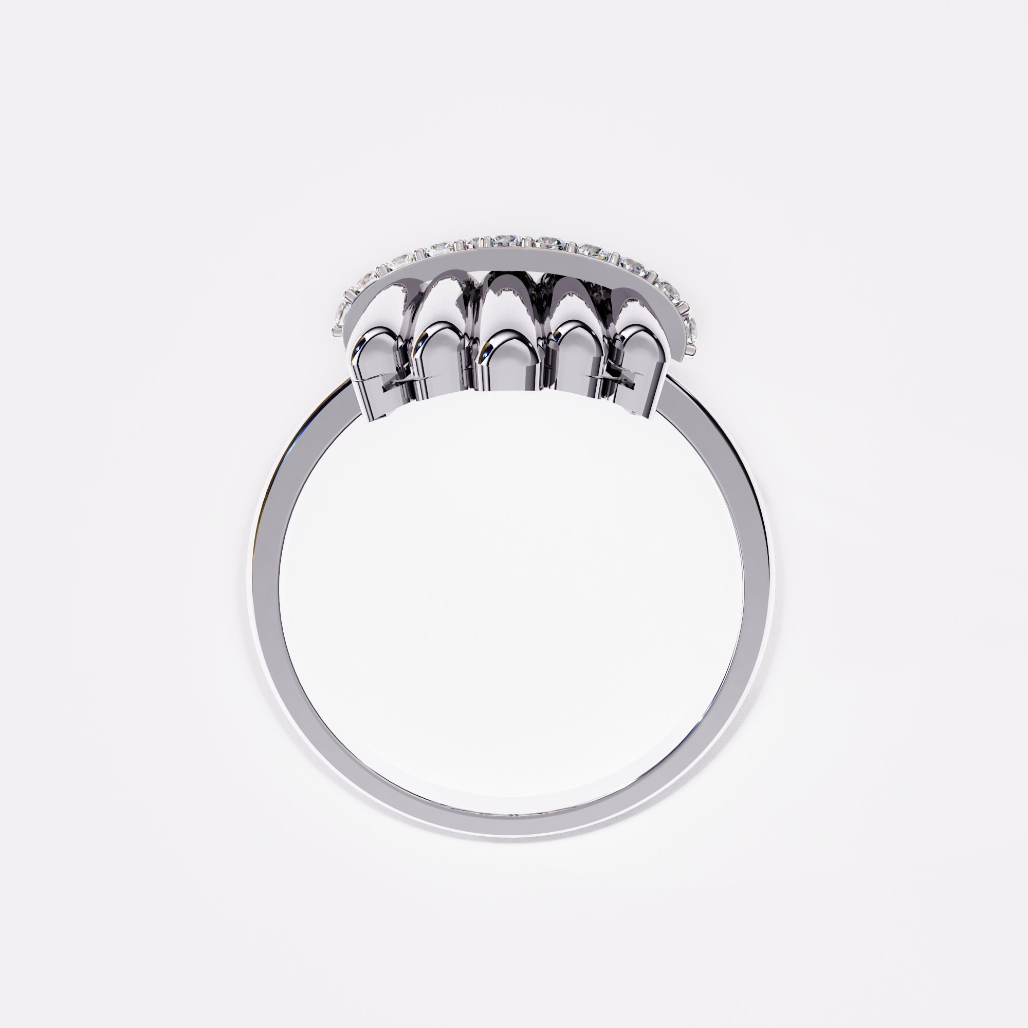 Bunch of grace Diamond ring in 925 Silver