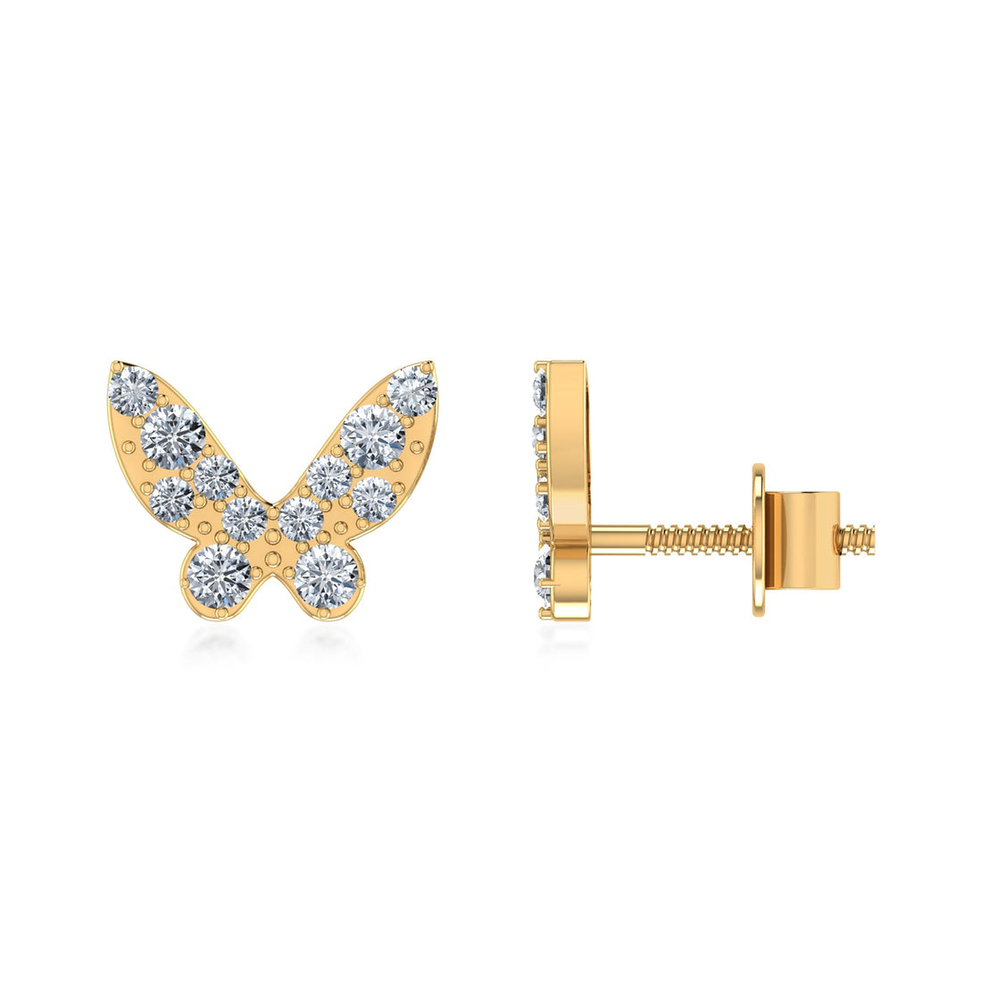 Butterfly Diamond Style Lab Grown Diamond Earrings