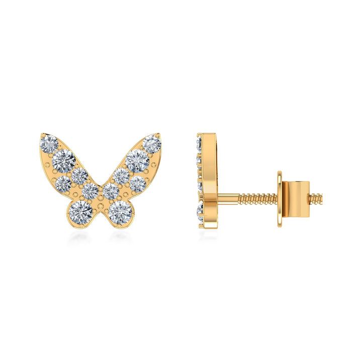 Butterfly Diamond Style Lab Grown Diamond Earrings