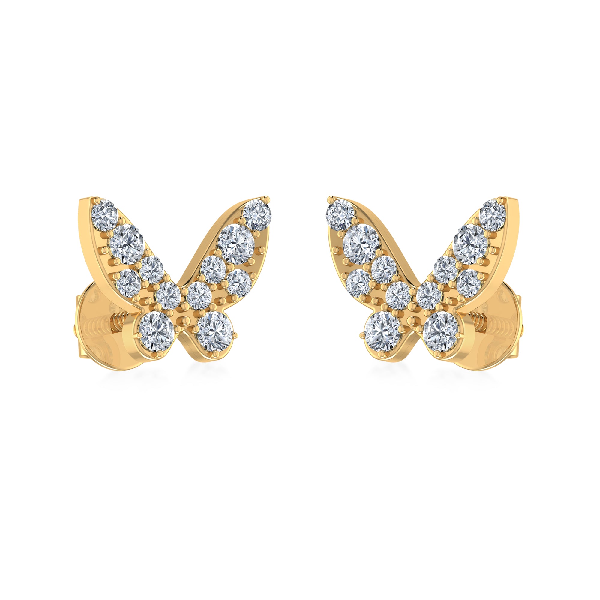Butterfly Diamond Style Lab Grown Diamond Earrings