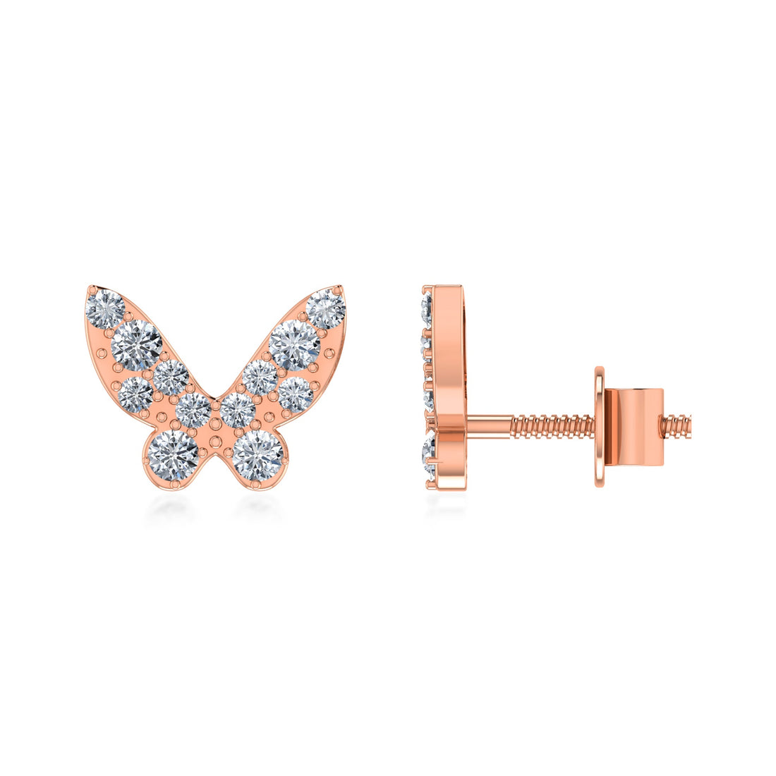 Butterfly Diamond Style Lab Grown Diamond Earrings