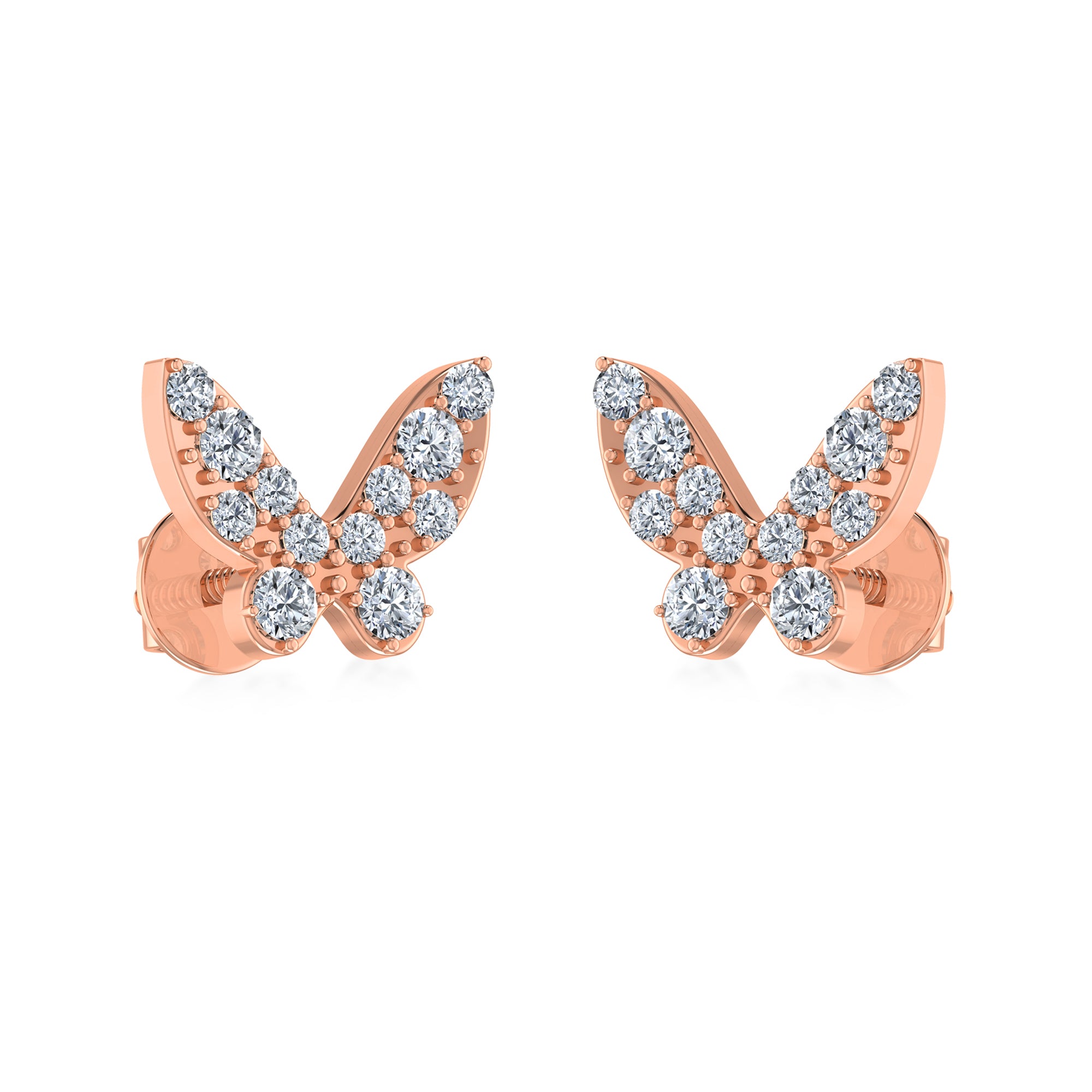 Butterfly Diamond Style Lab Grown Diamond Earrings