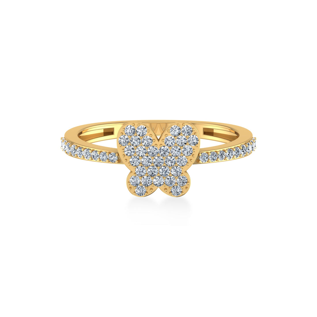 Butterfly Shape Lab-Grown Diamond Ring