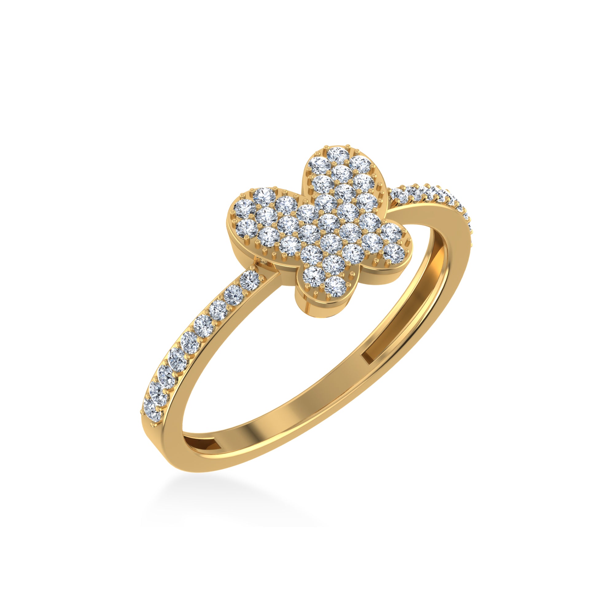 Butterfly Shape Lab-Grown Diamond Ring2