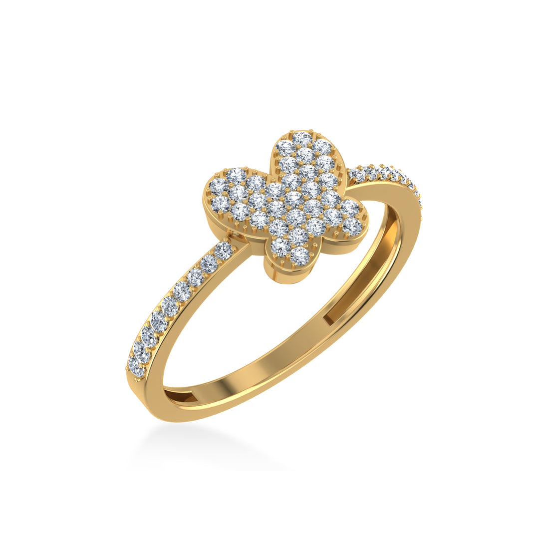 Butterfly Shape Lab-Grown Diamond Ring2