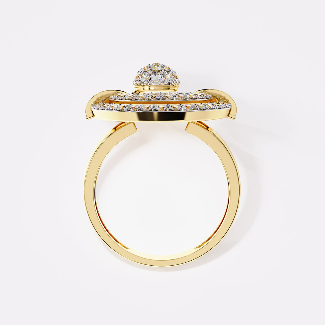 Double layer Diamond Ring