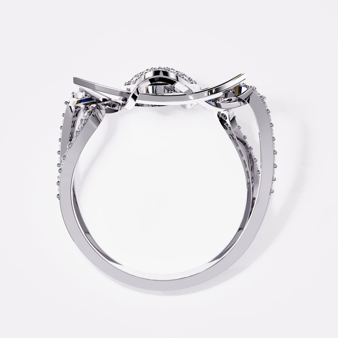 Prism layered Diamond Ring