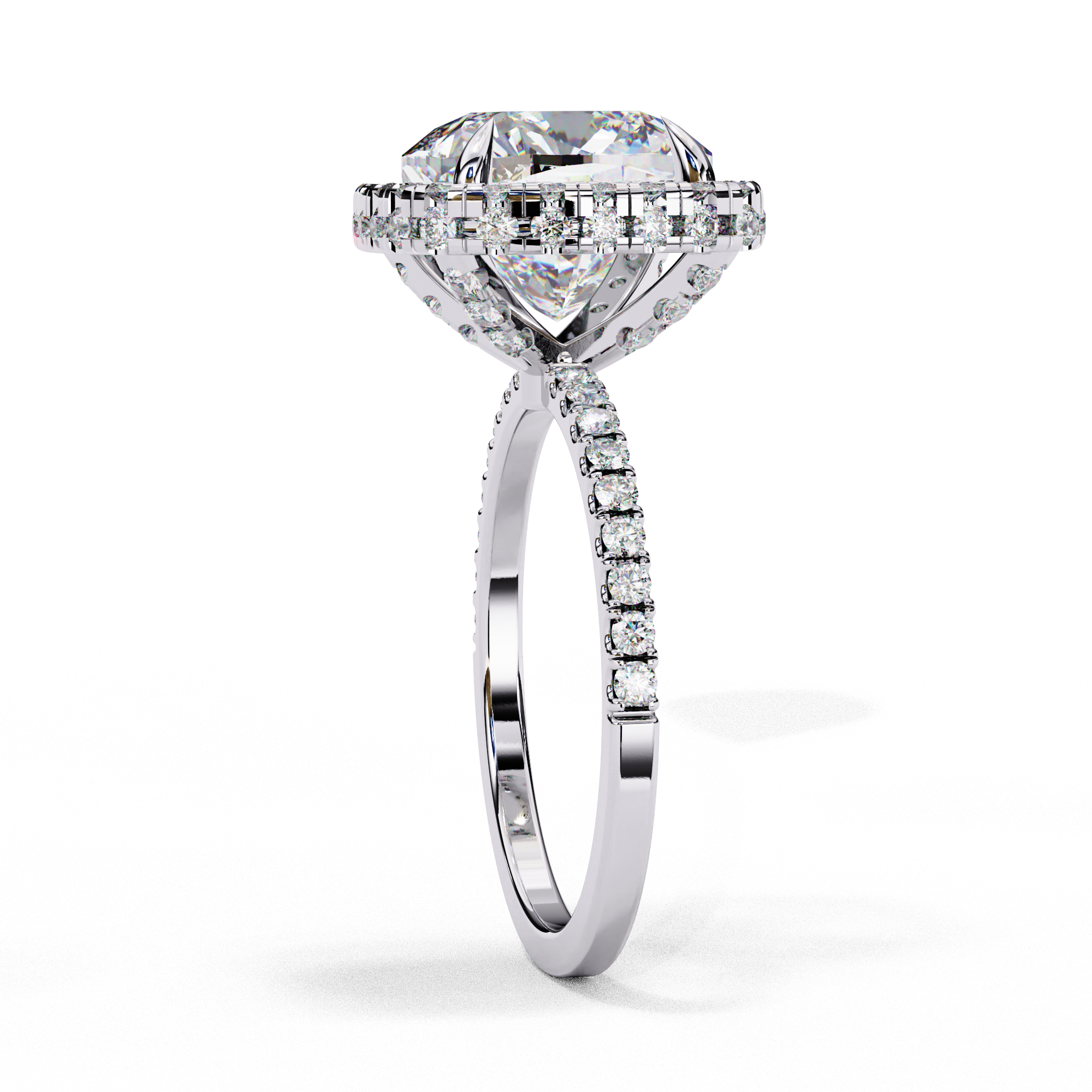 Simplistic Choice Cushion Diamond Ring