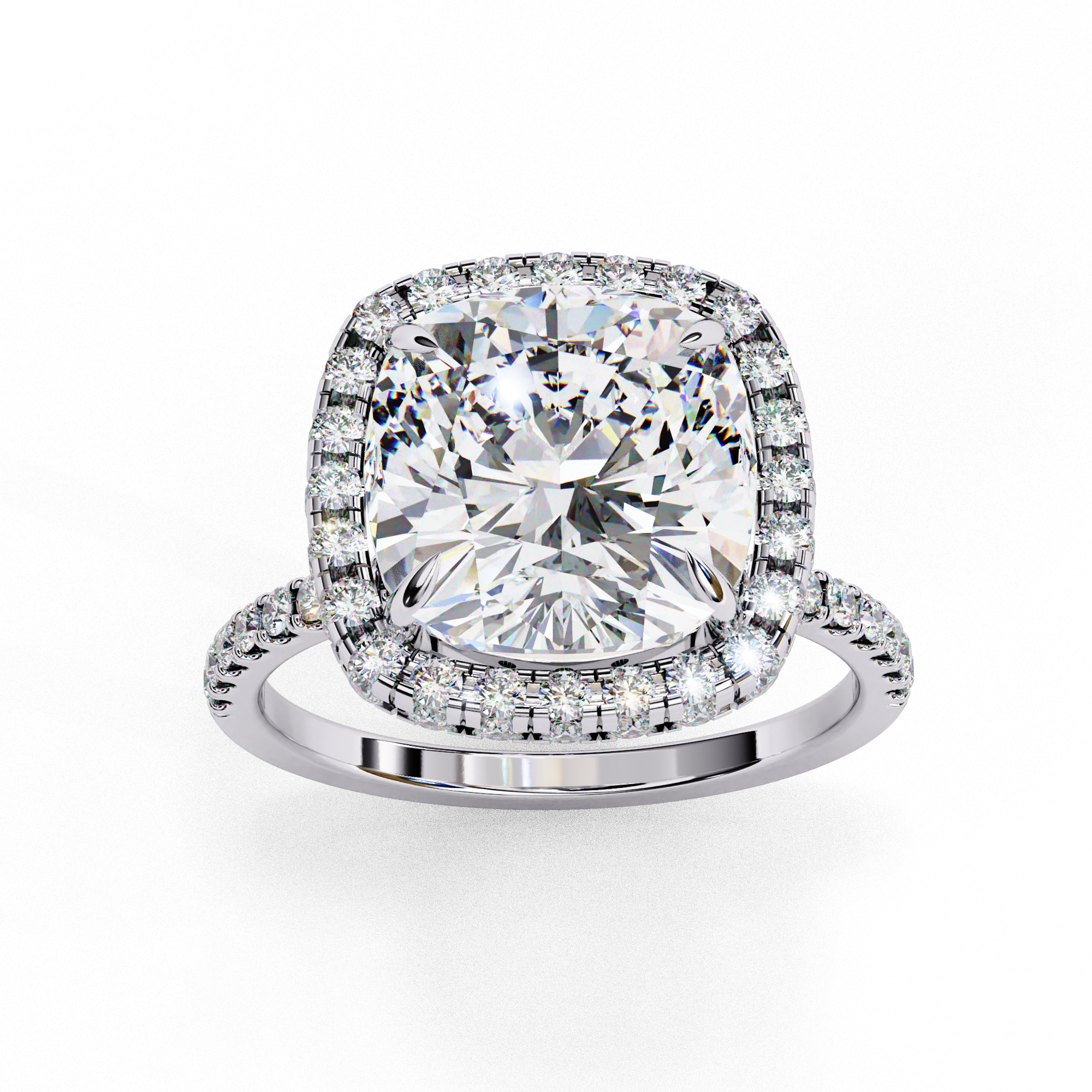 Simplistic Choice Cushion Diamond Ring