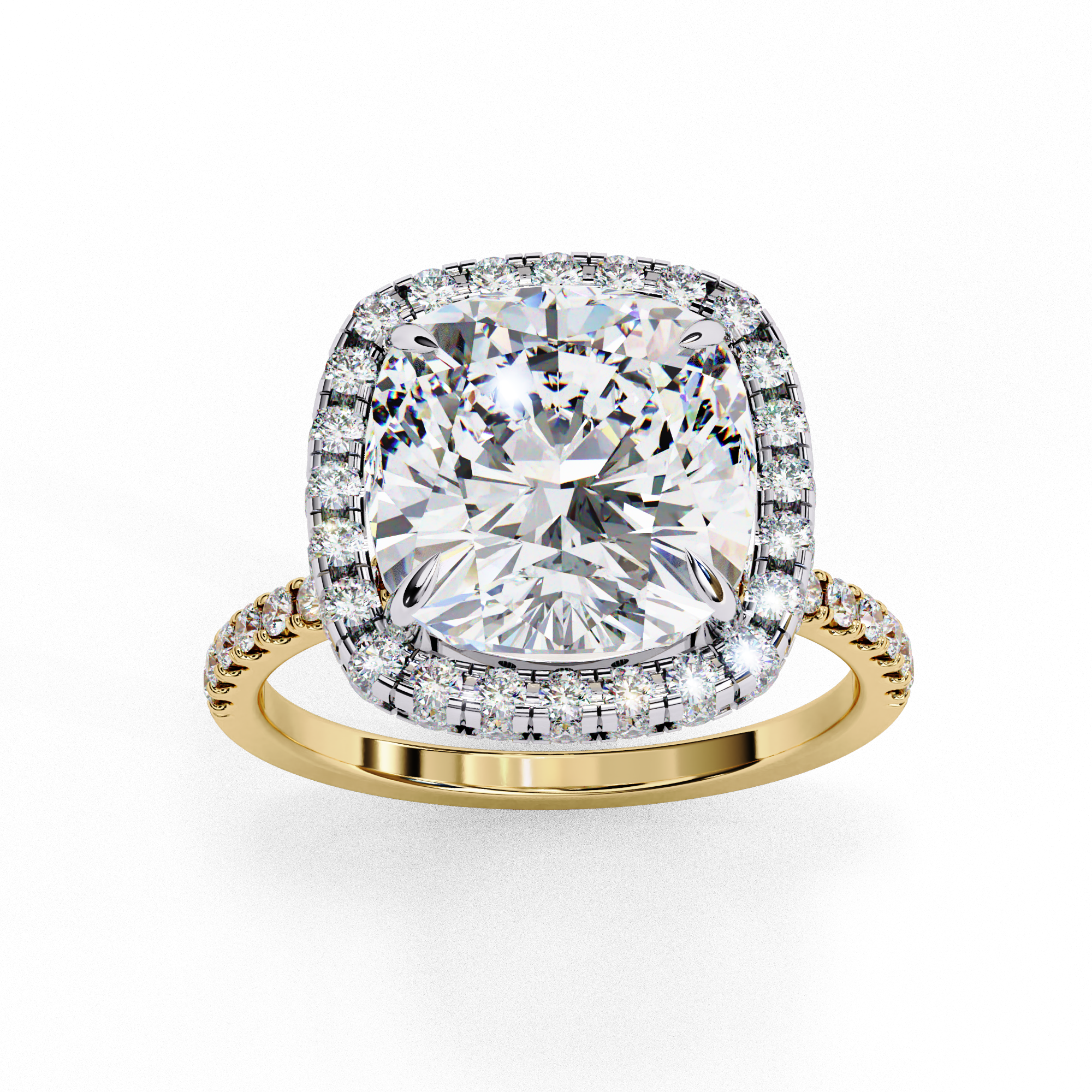 Simplistic Choice Cushion Diamond Ring