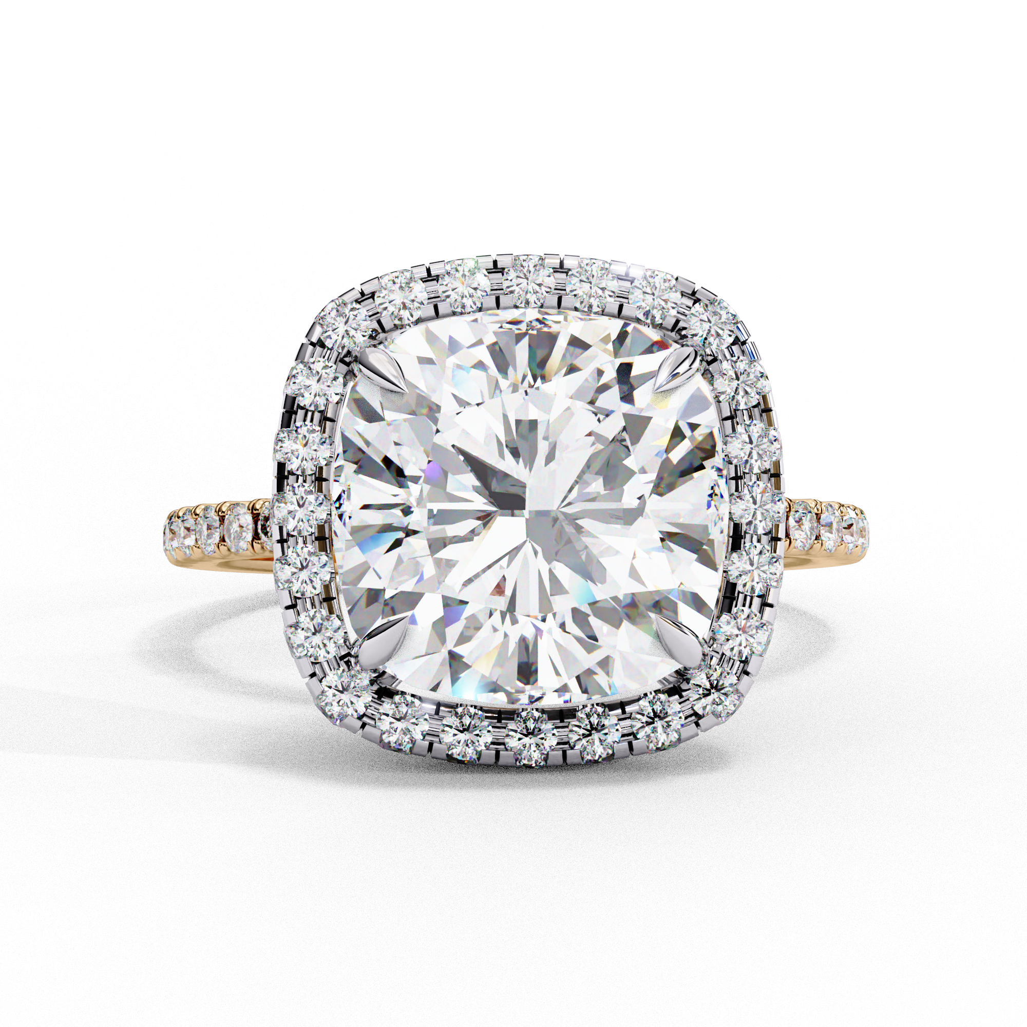 Simplistic Choice Cushion Diamond Ring